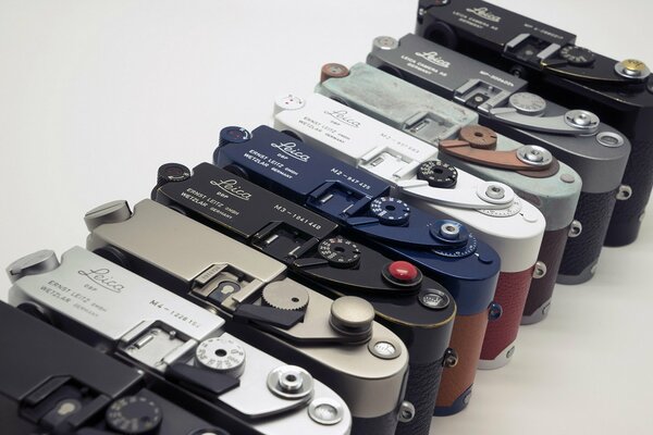 Many cameras together different color