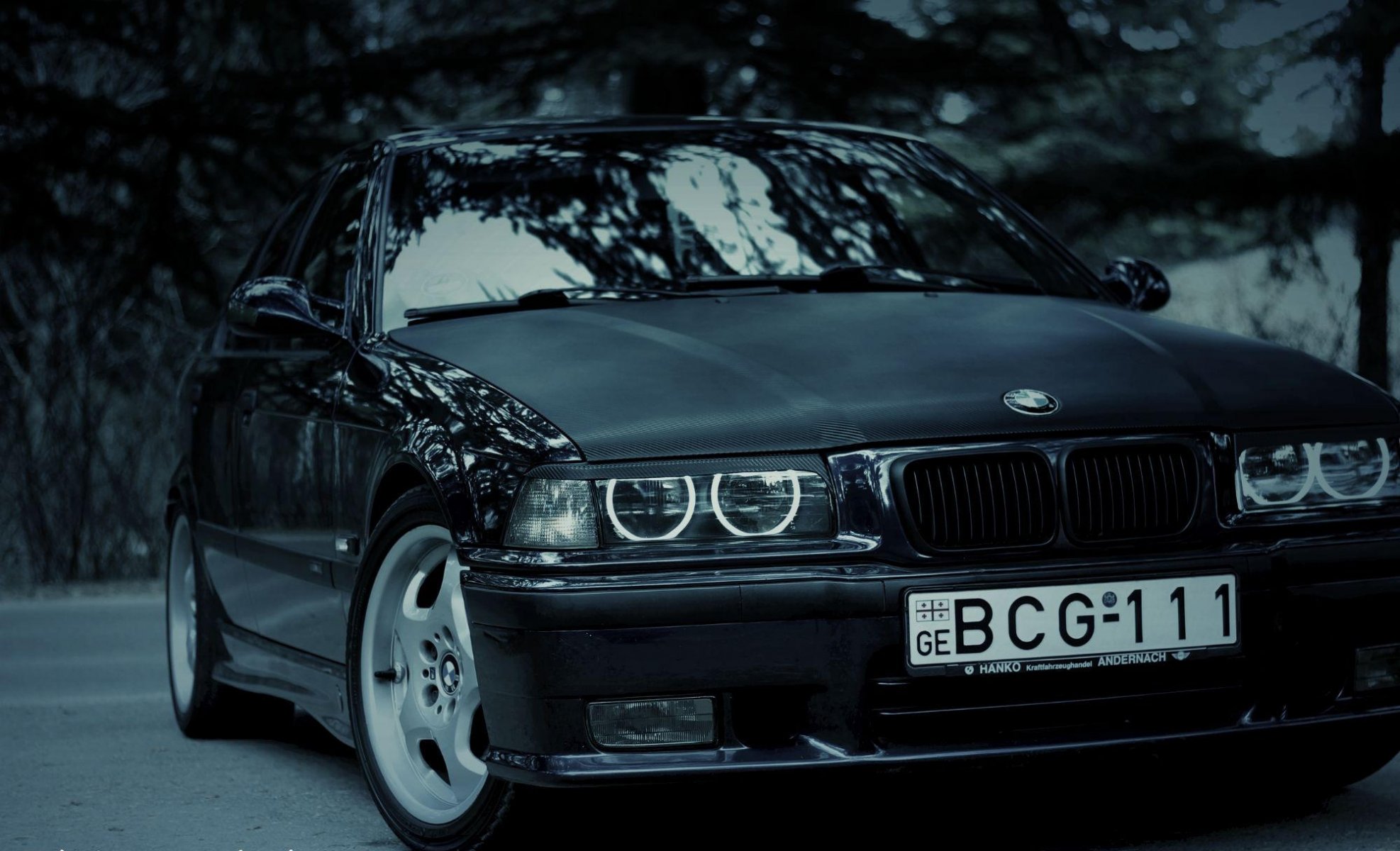 bmw e36 3er m3 tuning scheinwerfer stoßstange front