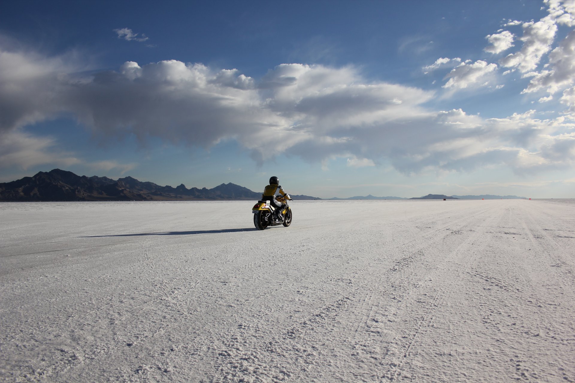 bonneville utah états-unis course montagne désert