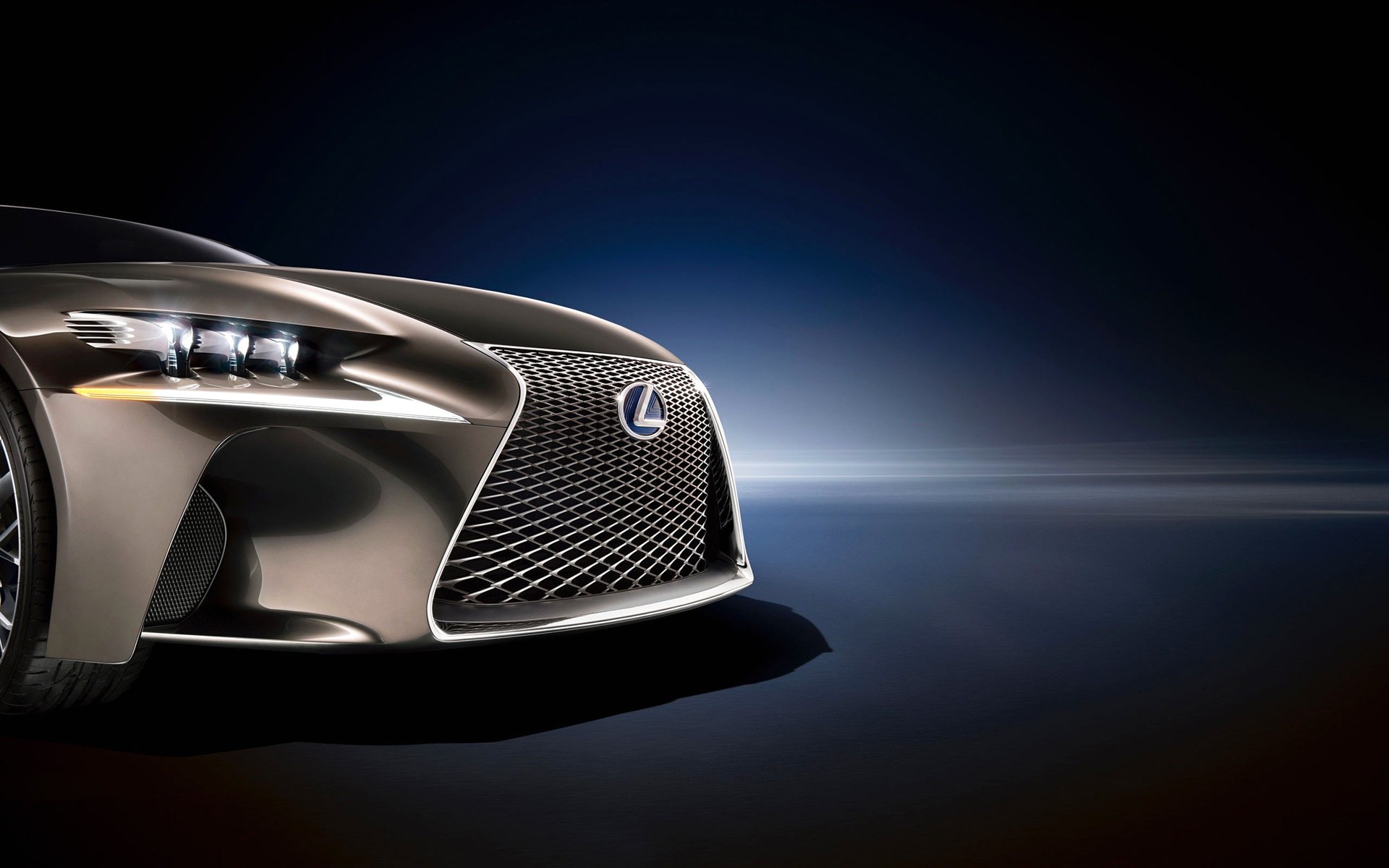 lexus emblem grille light vector