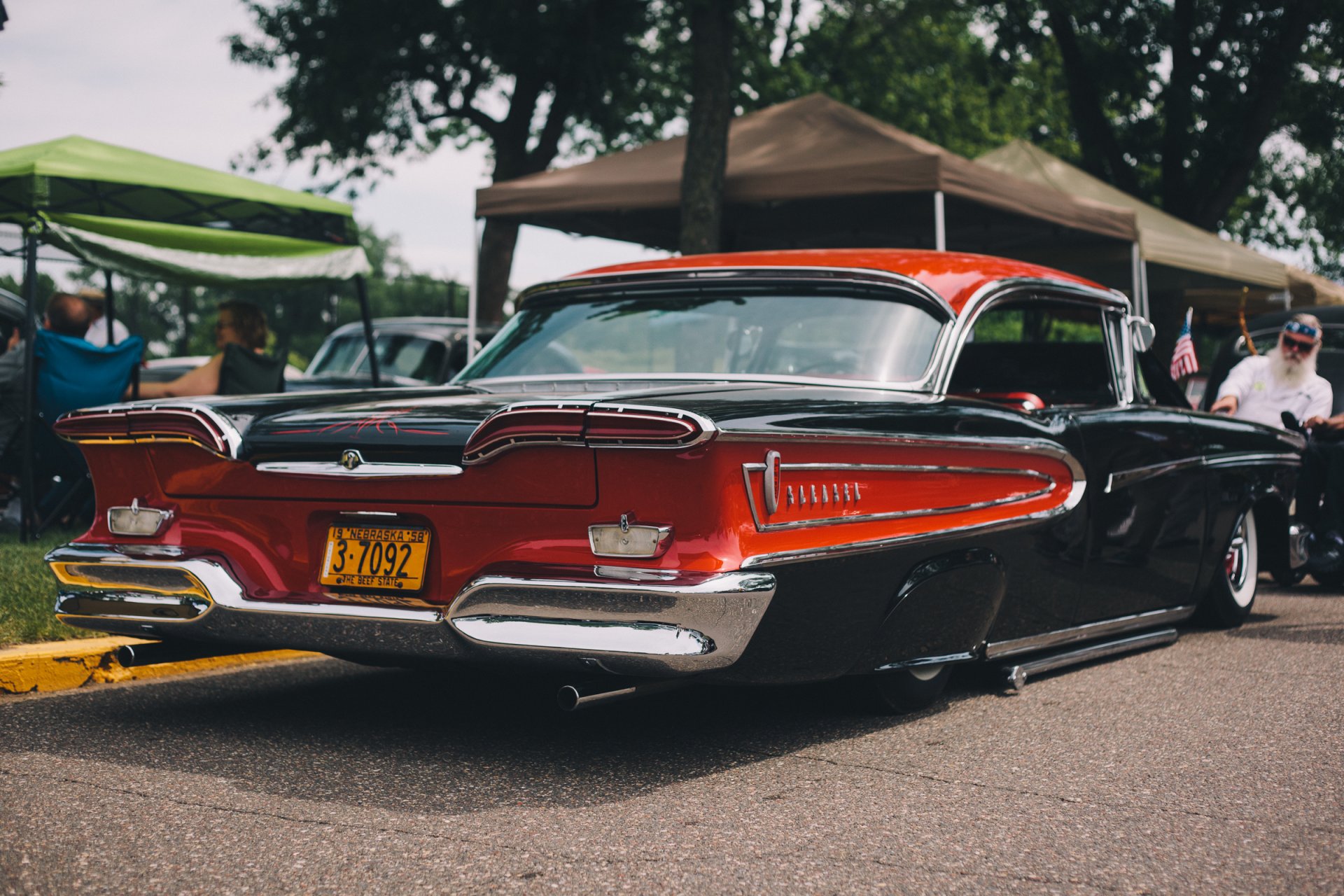 edsel corsair sl edsel auto rückansicht klassisch retro