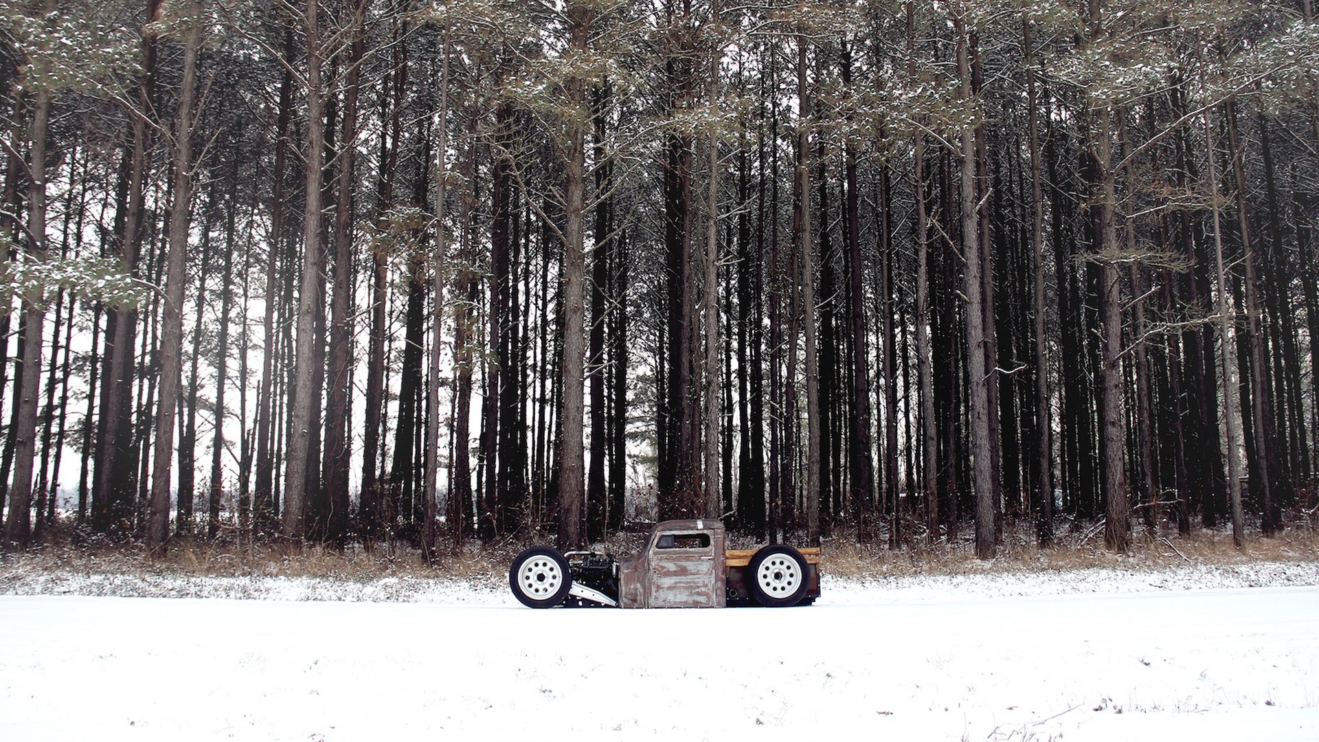 volkswagen ratten stange wald schnee ratte rod volkswagen