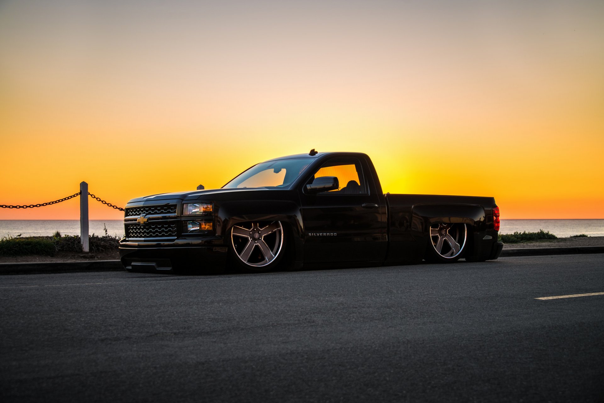 chevrolet chevrolet silverado samochód pozycja tuning pickup