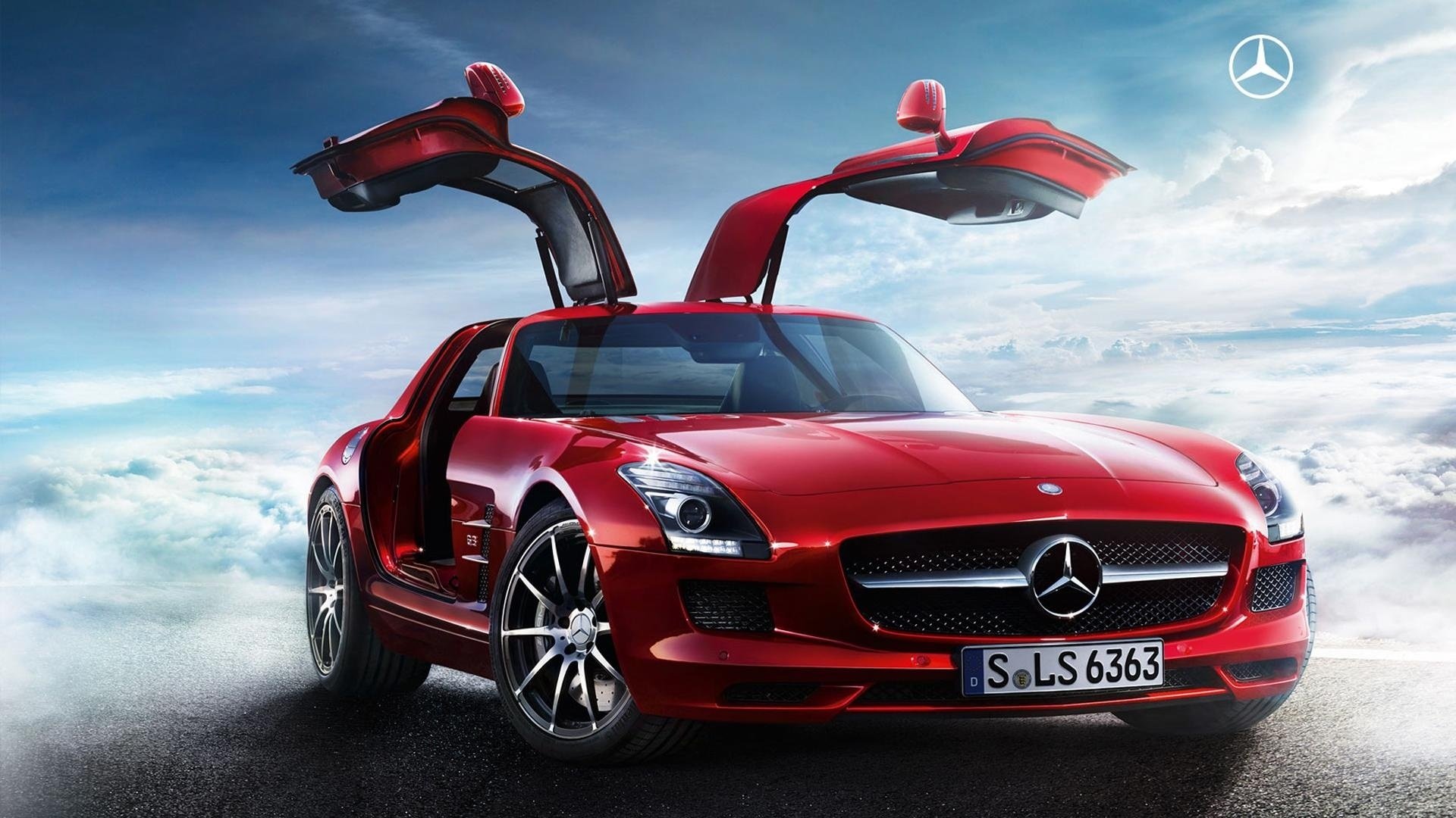 auto mercedes rosso auto sfondo nuvole automobili automobili trasporti veicoli auto rossa cielo forma design stile