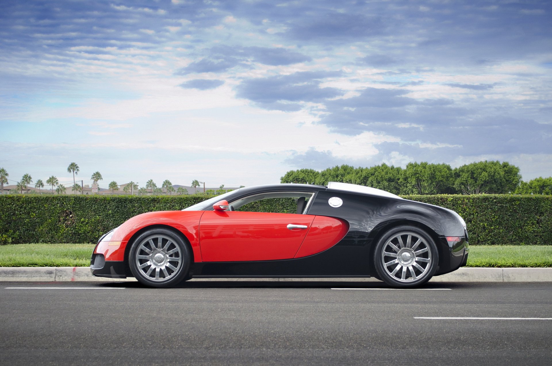 bugatti veyron grande deporte rojo negro