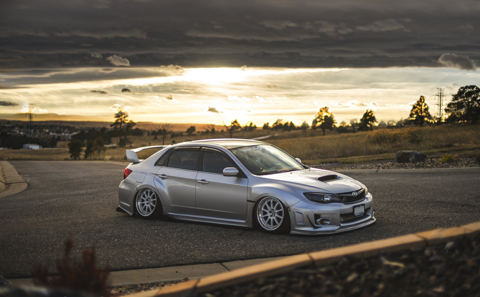 ubaru impreza wrx sti stance bellyscrapers low jdm