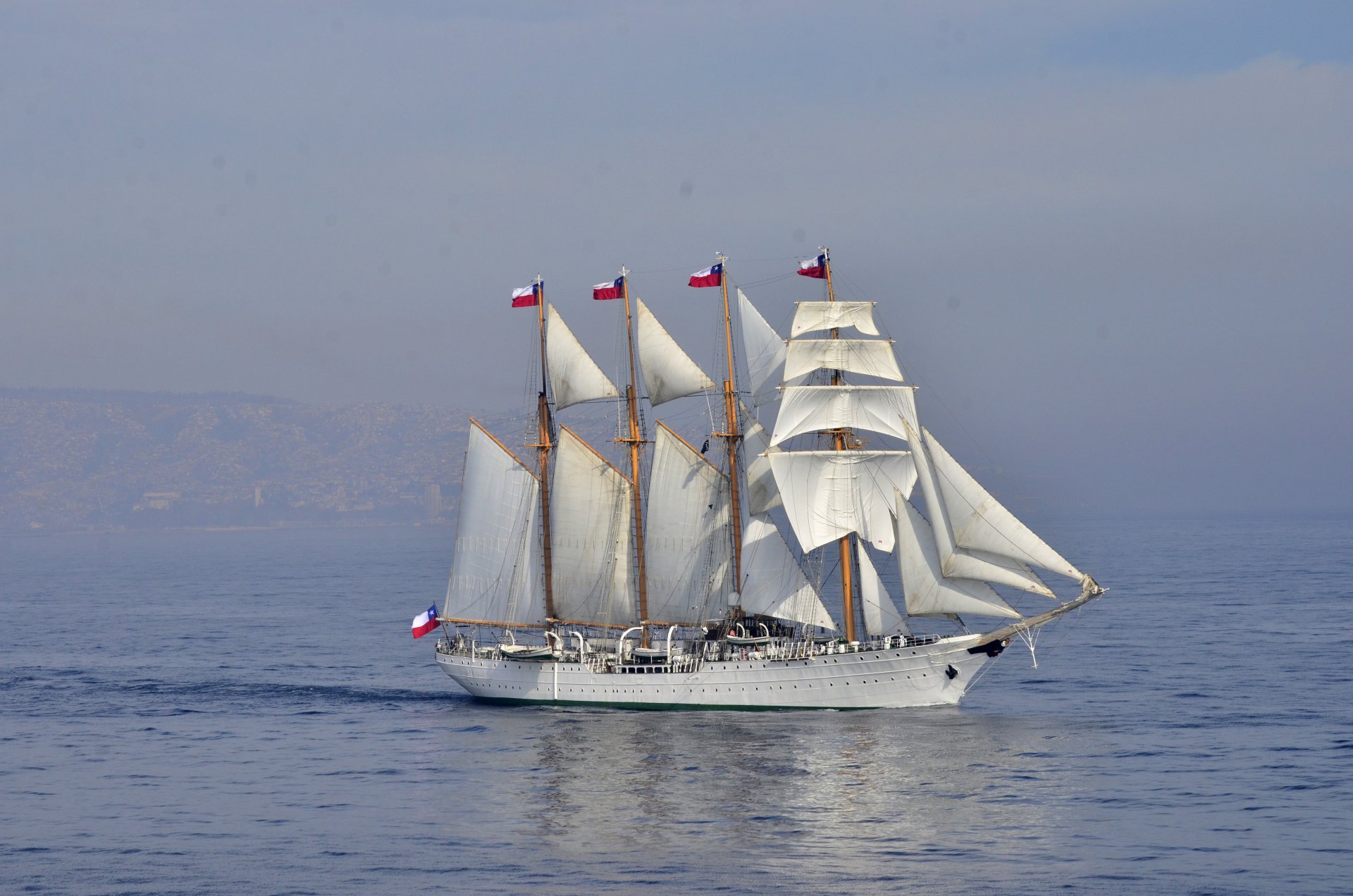 esmeralda be-43 education sailing boat chile navy barquentine