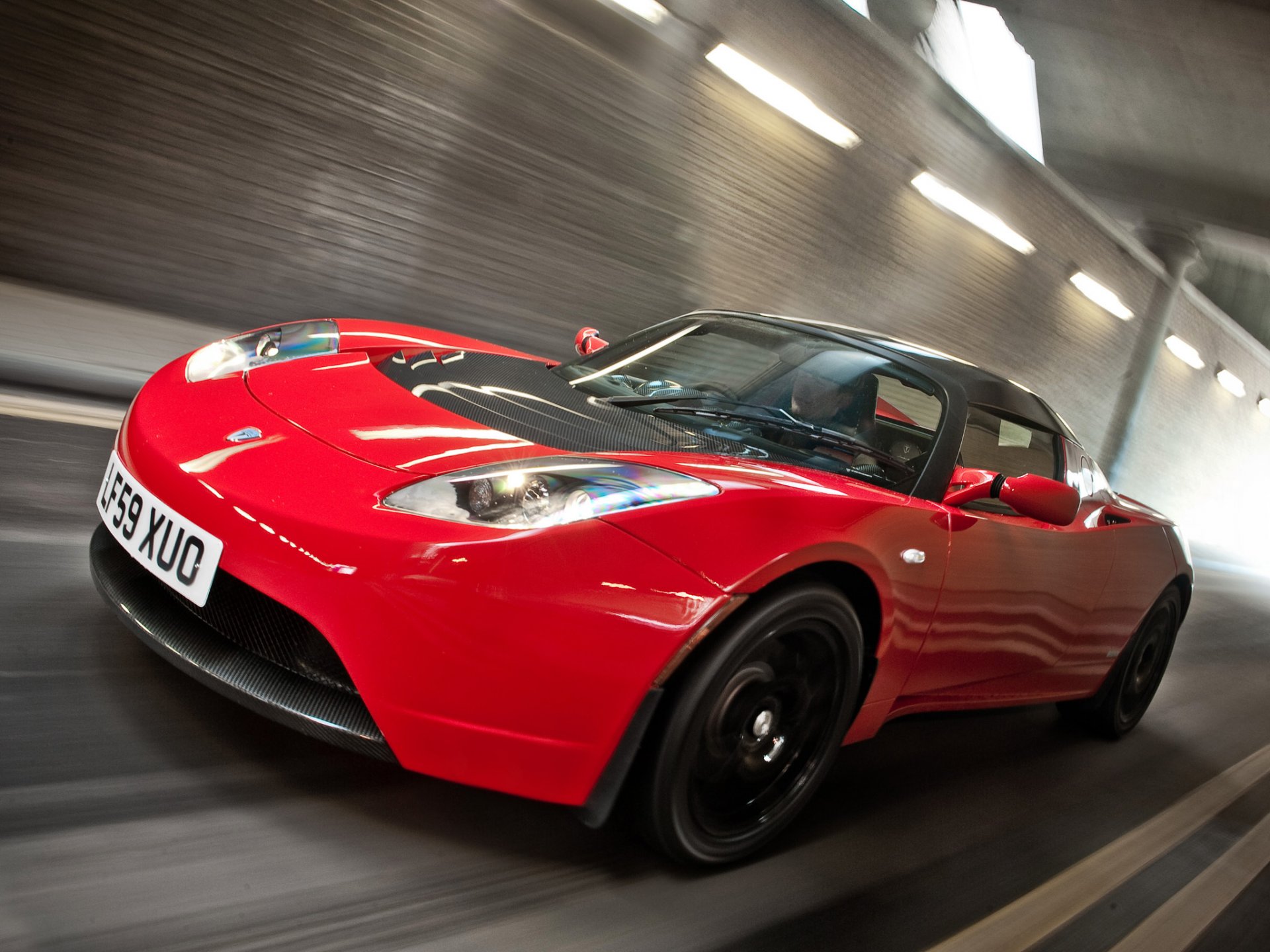 tesla roadster sport auto macchina rosso traffico strada automobili regno unito-spec rosso