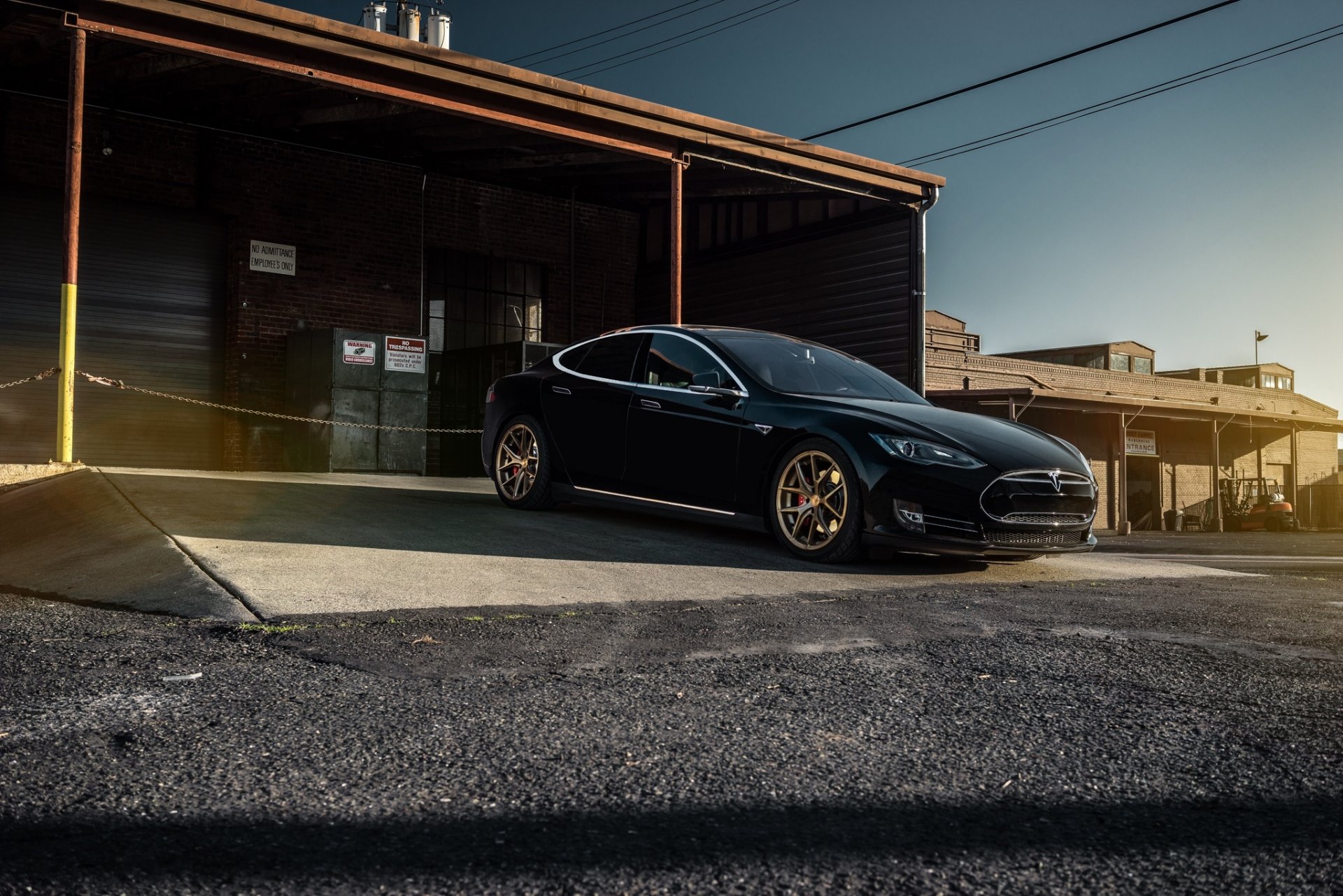 tesla model s p85 black california forged car