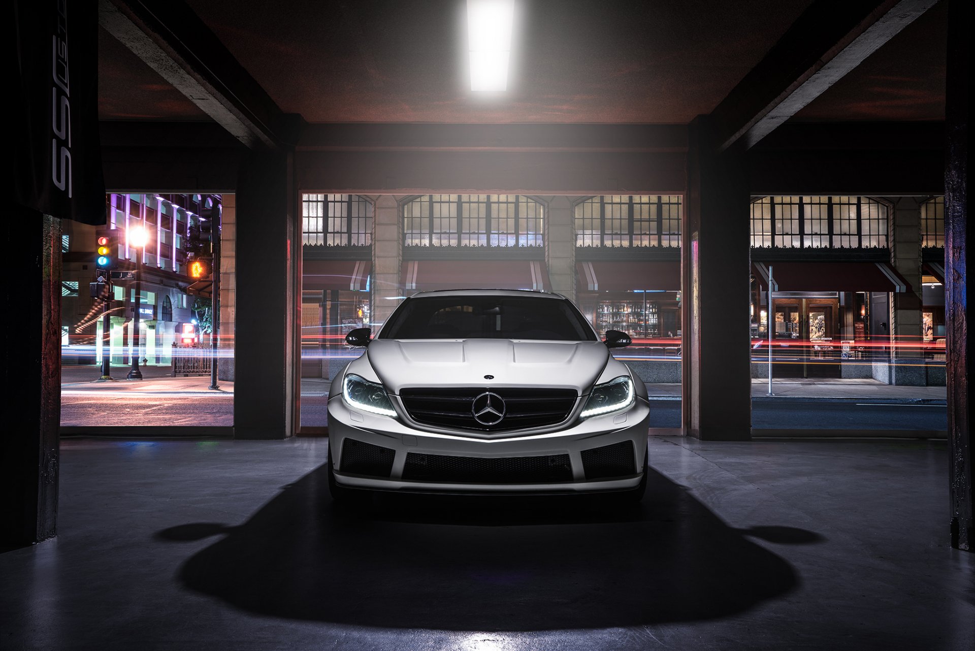 mercedes-benz cl63 amg wide body ss customs ligth front