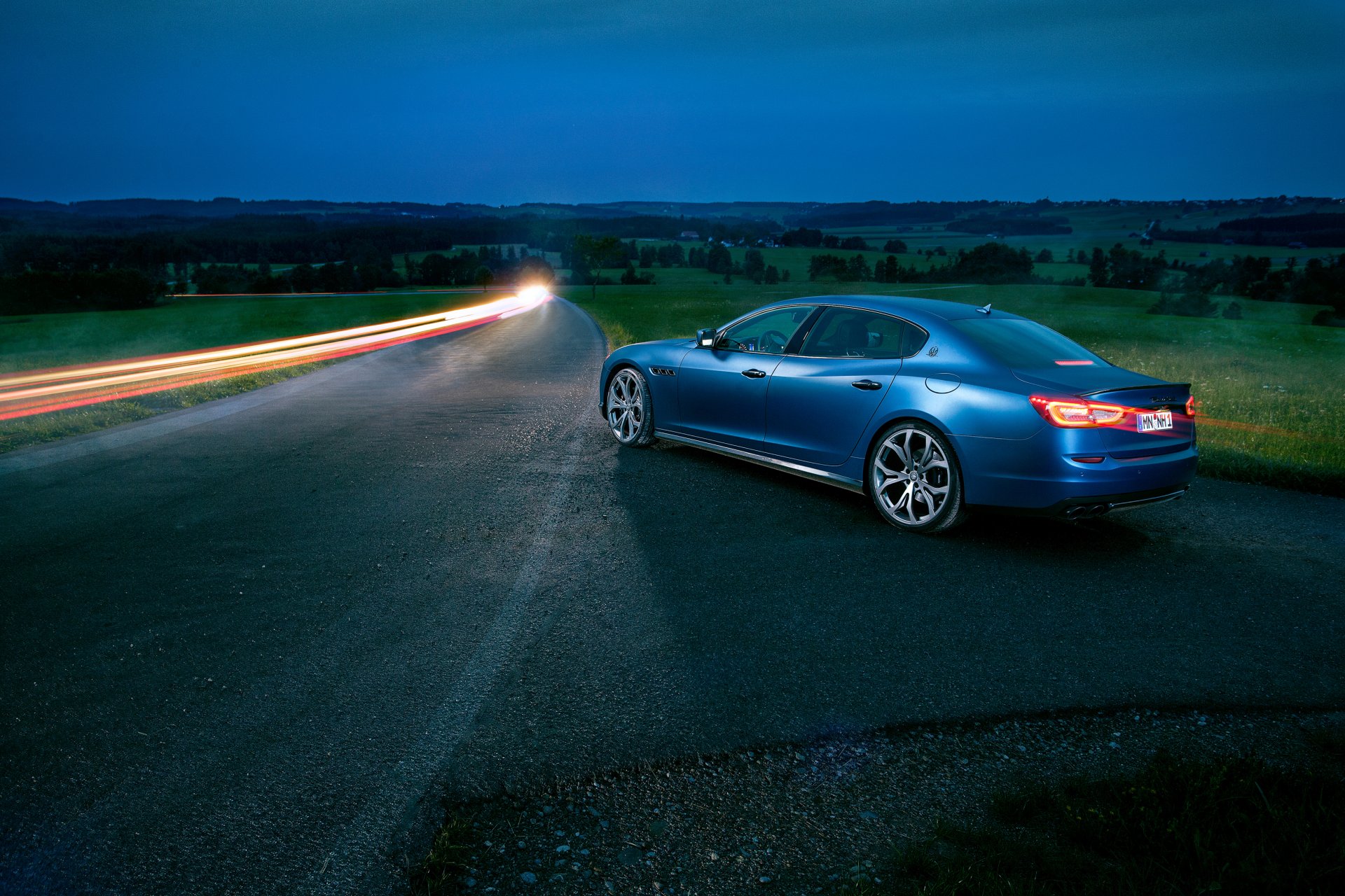 maserati quattroporte novitec extract car night