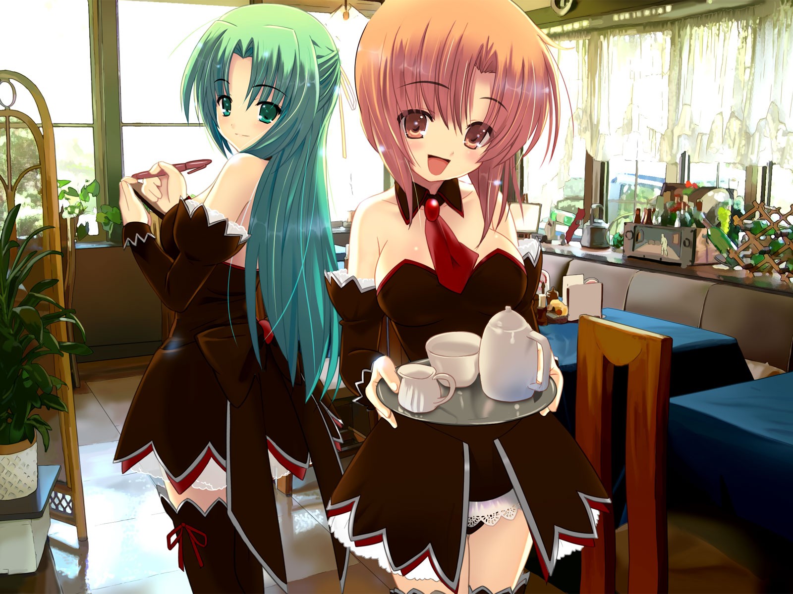 keine higurashi keine naku koro ni während der weinenden zikaden higurashi aber naku koro ni café kellnerin re