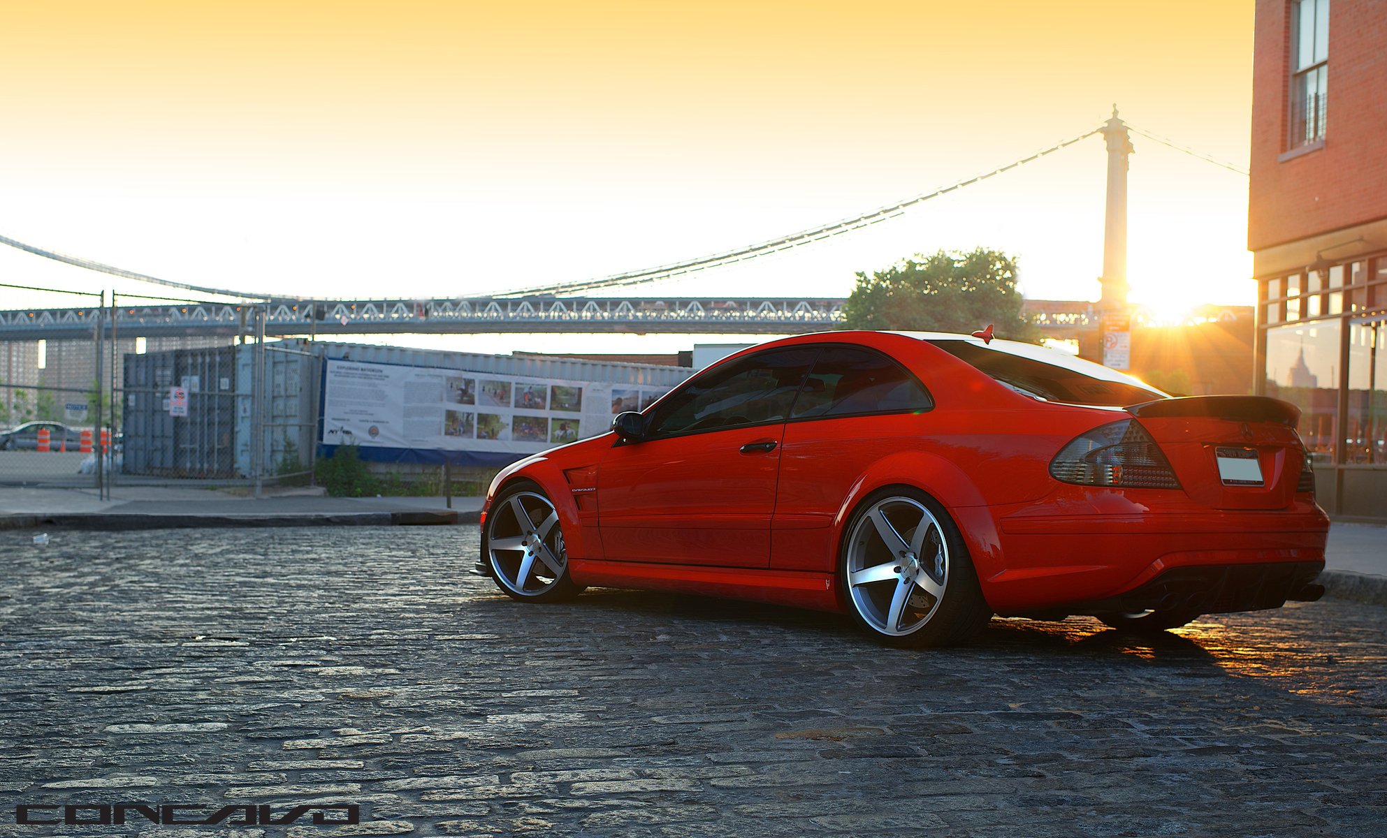 mercedes benz clk63 amg black series sunset concavo