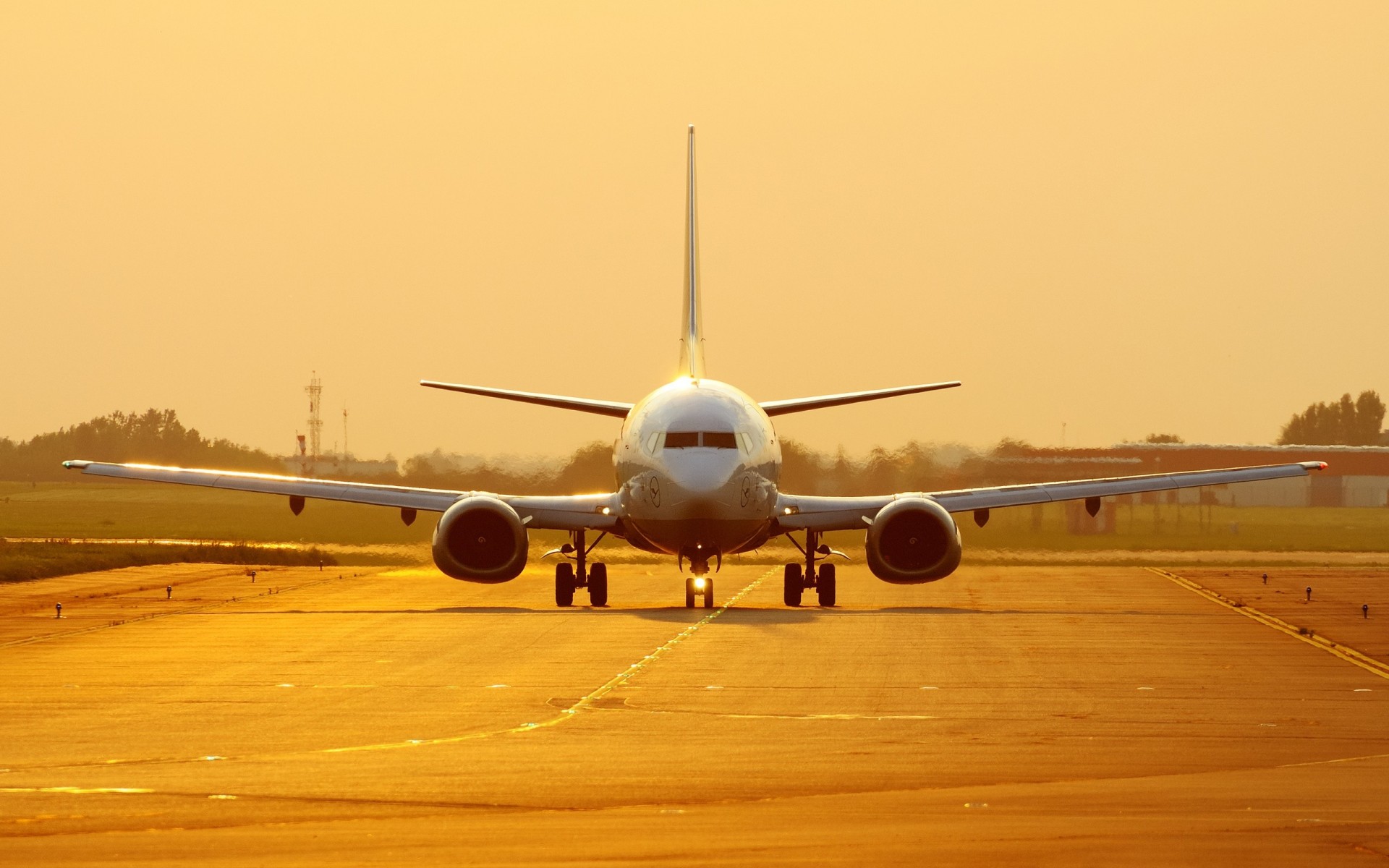 at sunset boeing