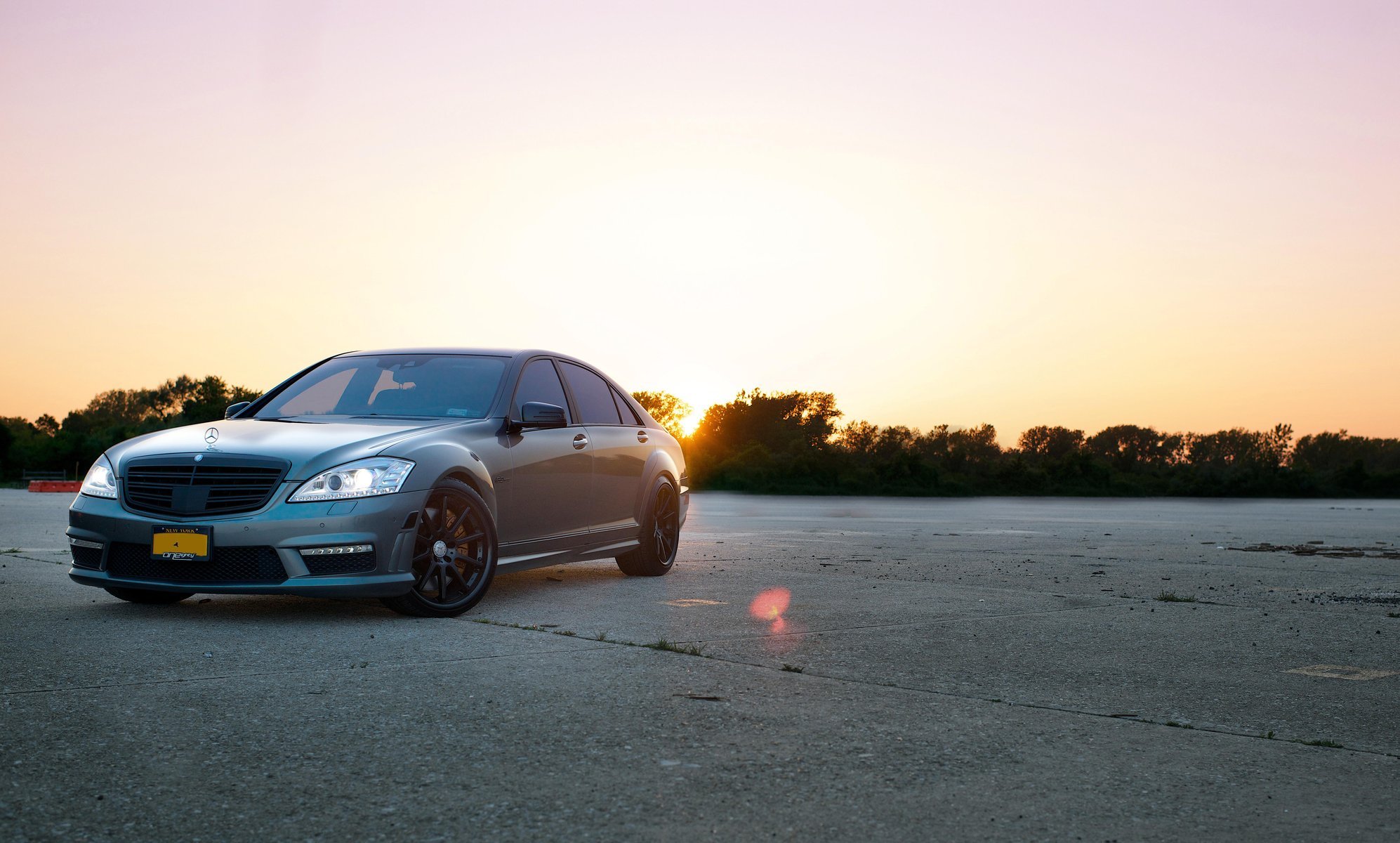 mercedes s63 amg mercedes ocean v8 sunset