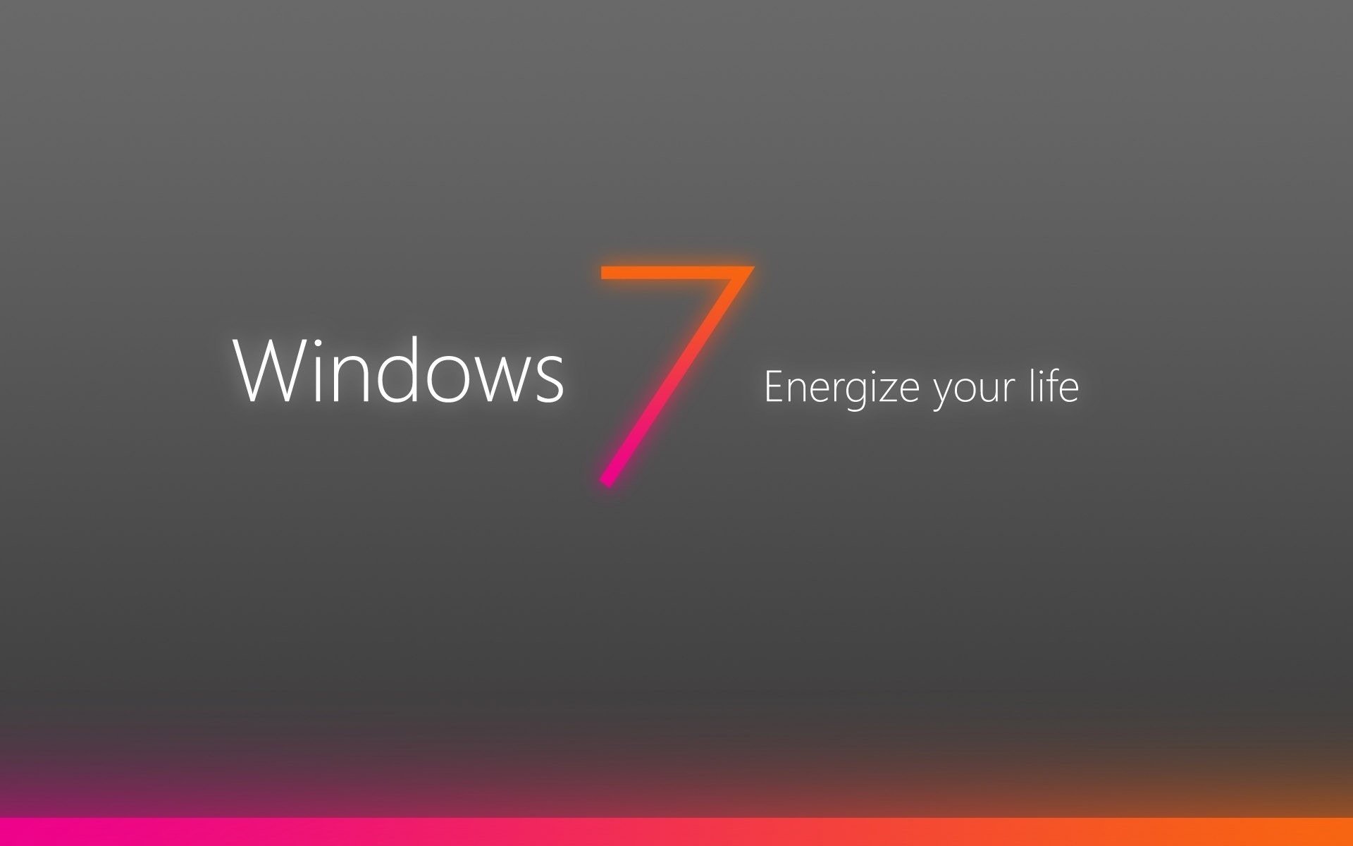 windows energize your seven 7 world embleme wörter farben farben grauer hintergrund