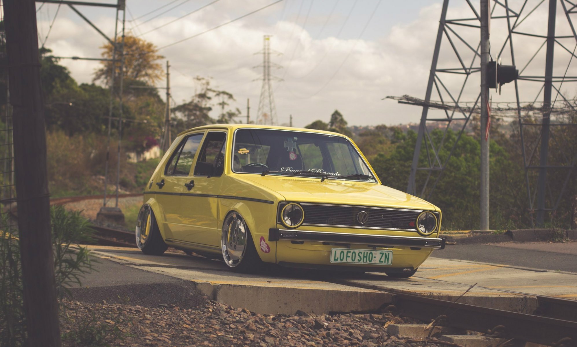 volkswagen vw golf mk1 tuning low stance germany