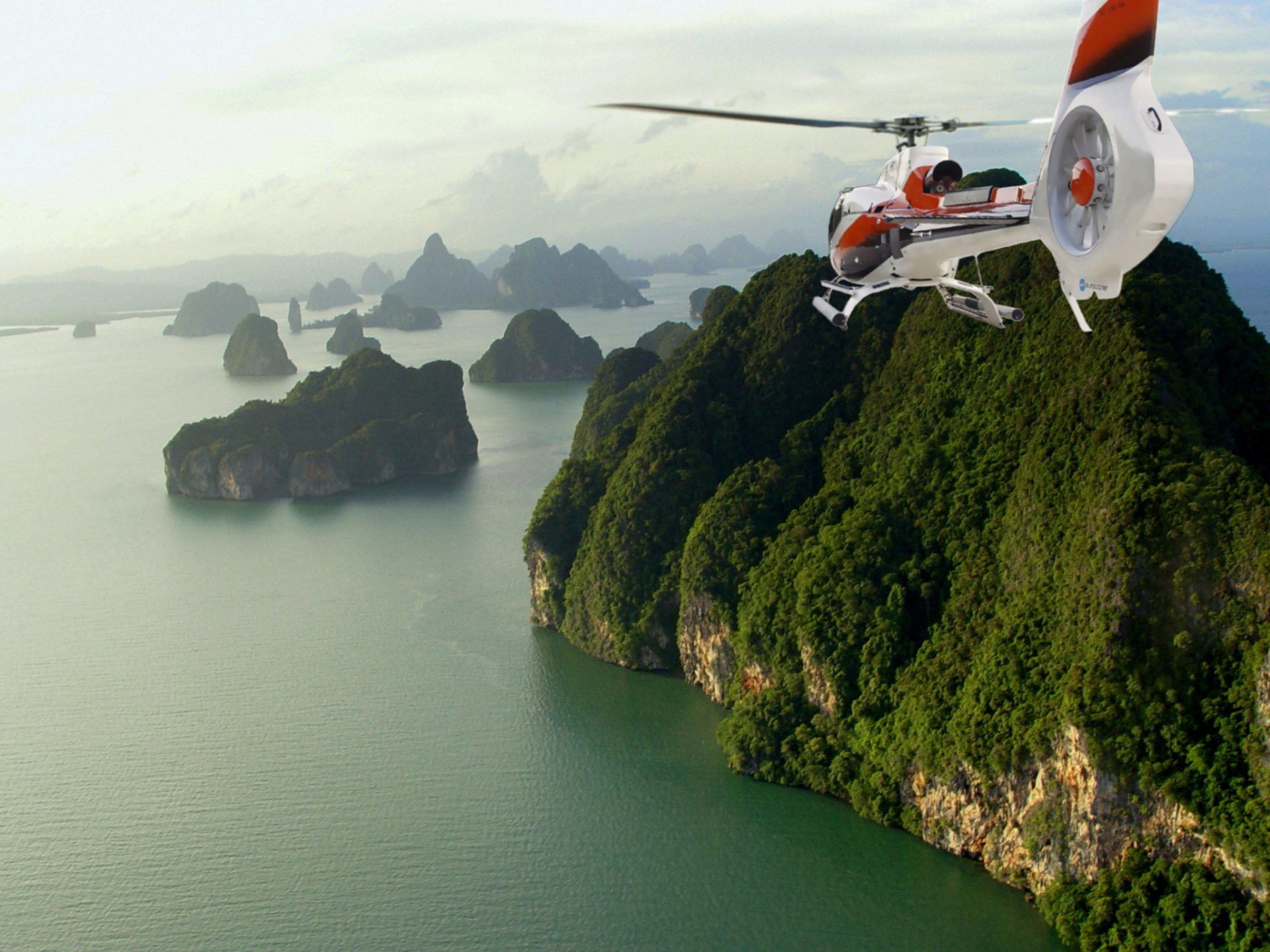 helicopter thailand phuket helikoptery woda wyspy air transport transport lotniczy