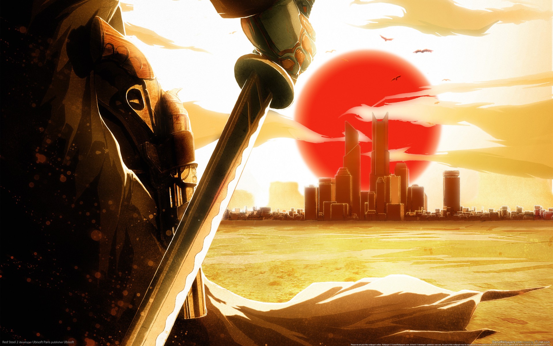 afro samurai revolver katana sunset town