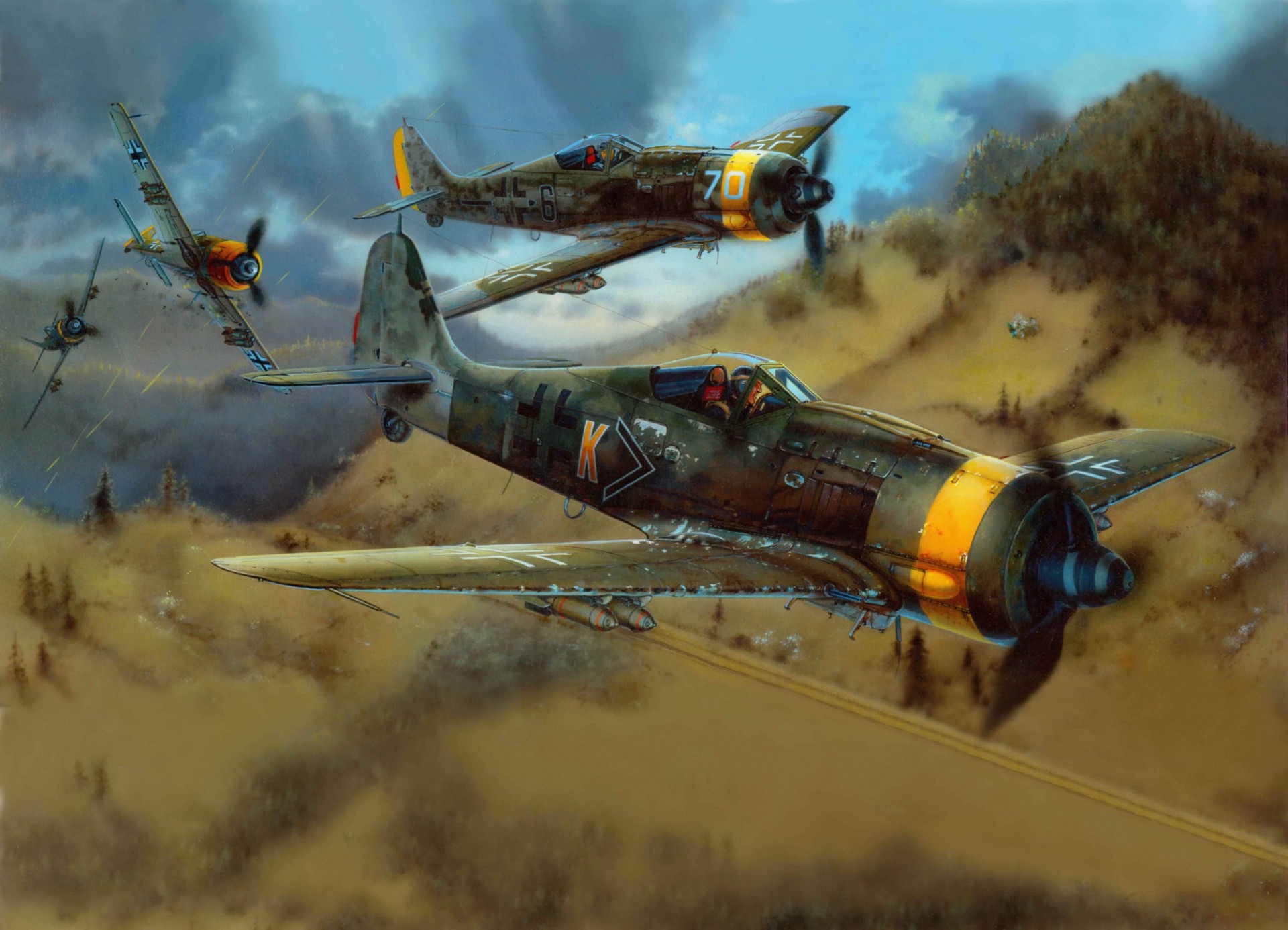 focke-wulf guerre combattant ciel