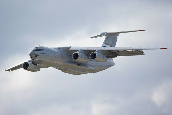 IL-76md. Russian. Sky. Plane