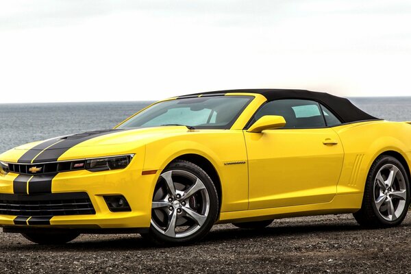 2013 Chevrolet Camaro convertible at sea