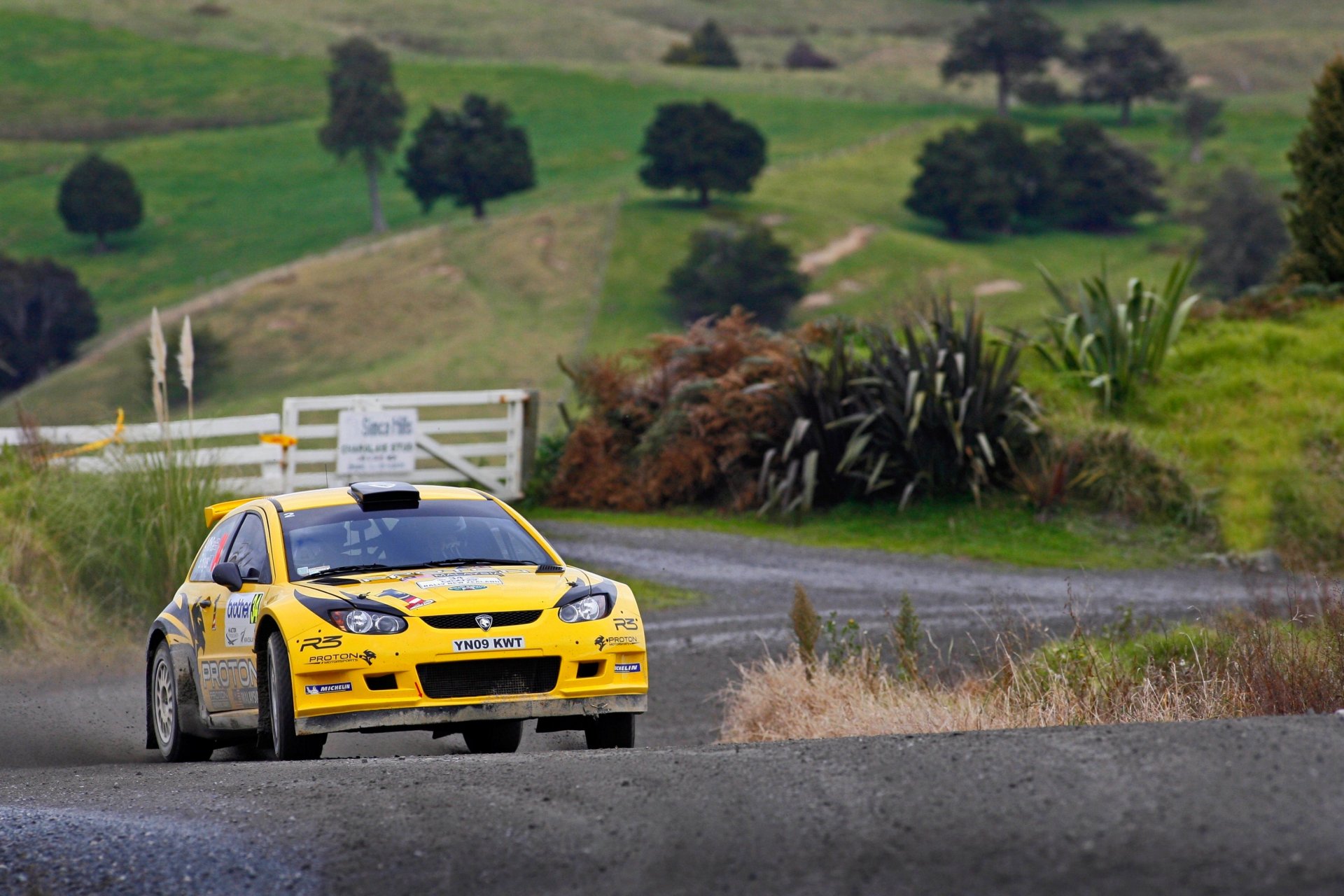 proton car rally sport yellow race rally wrc