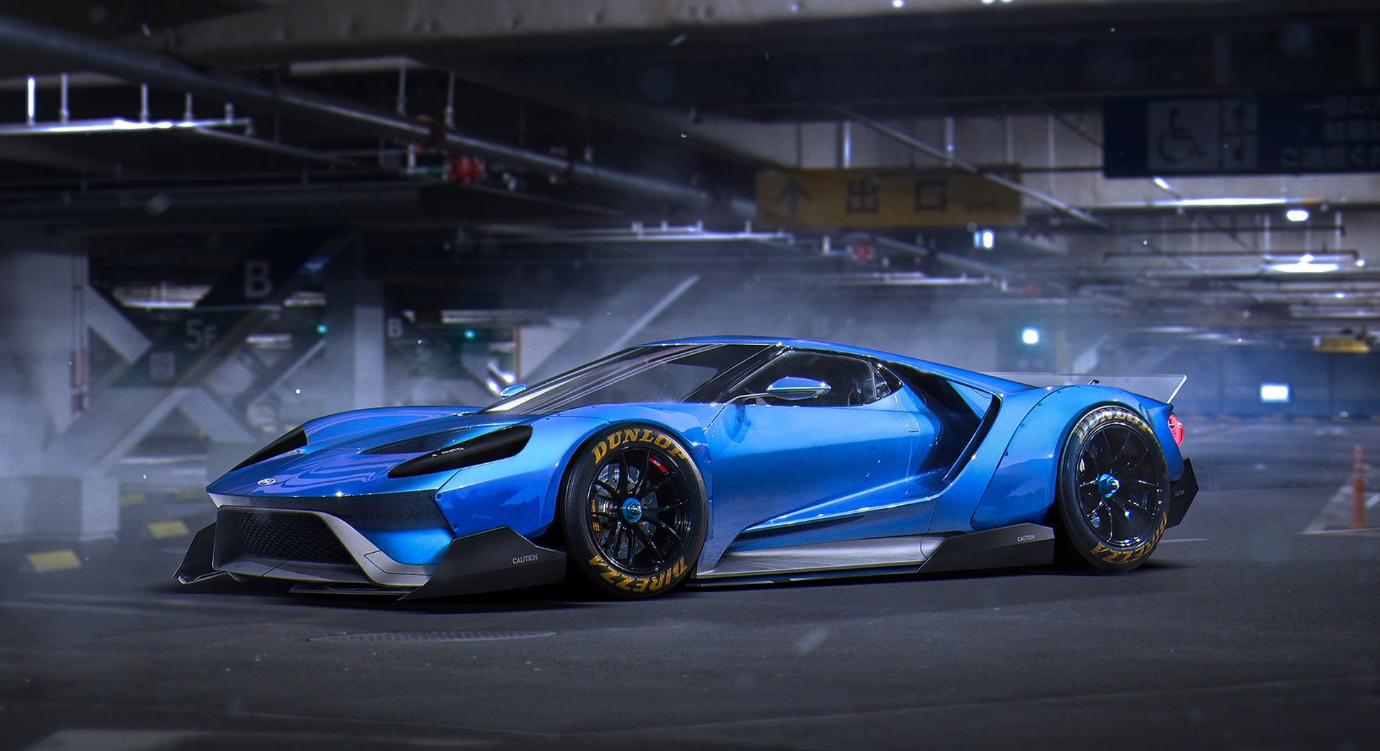 ford gt 2015 libertà passeggiata blu messa a punto da khyzyl salem