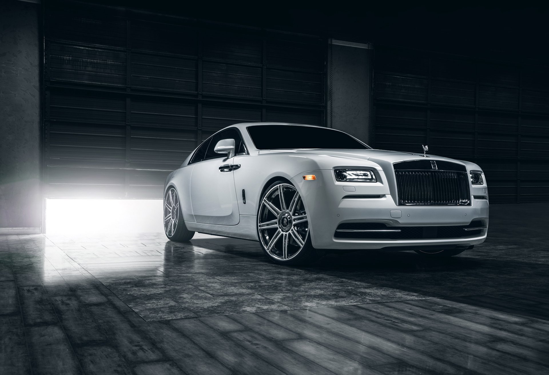 rolls-royce wraith vellano wheels white car premium class front