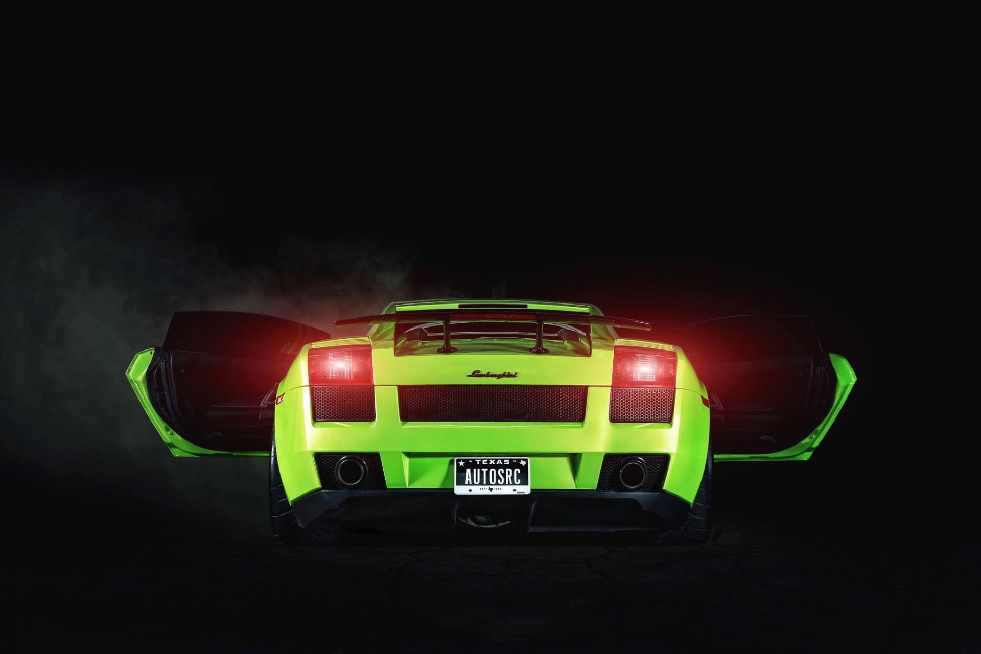 lamborghini gallardo 2005 vert supercar projet yoda 1250hp arrière