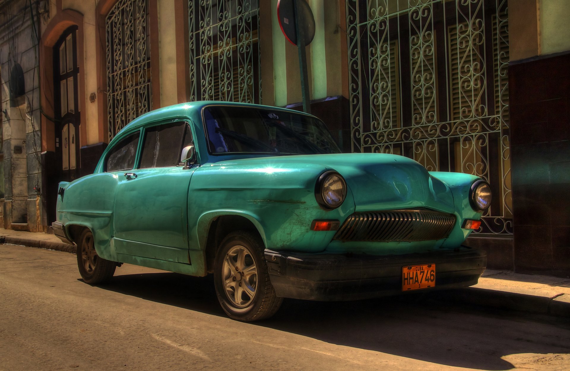 voiture rétro rue cuba la havane