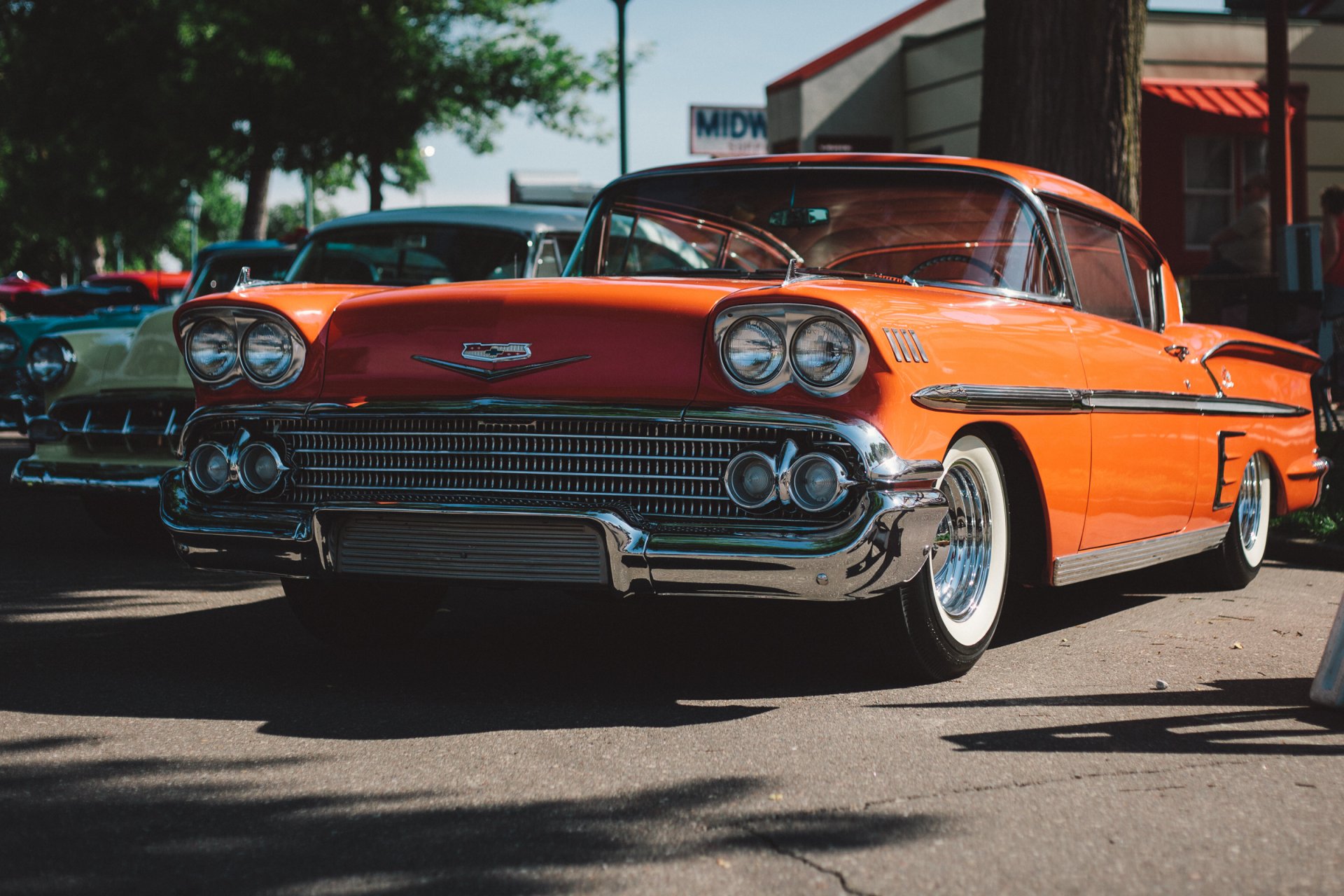 chevrolet bel air классика ретро передок