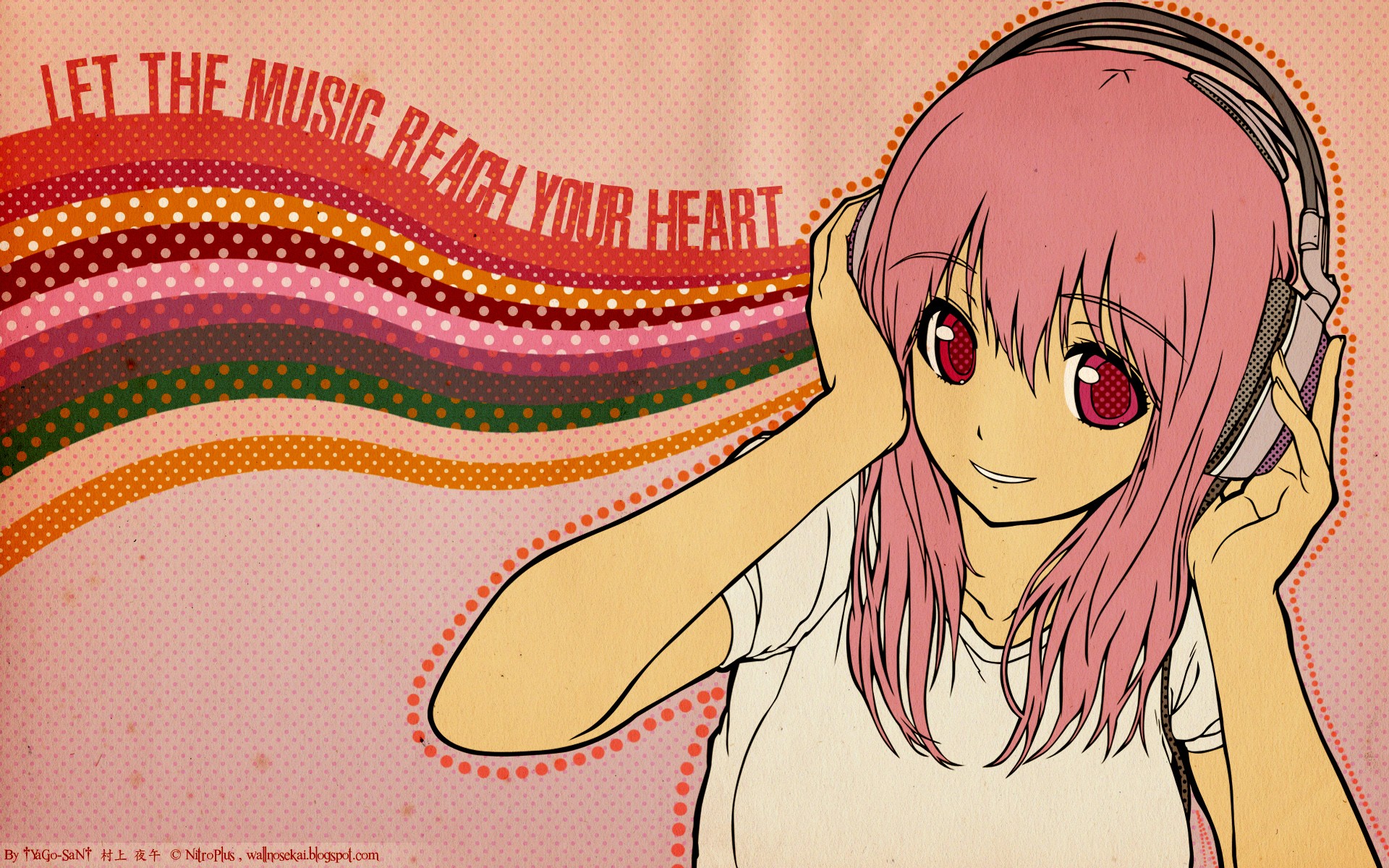 nitroplus girl music headphone