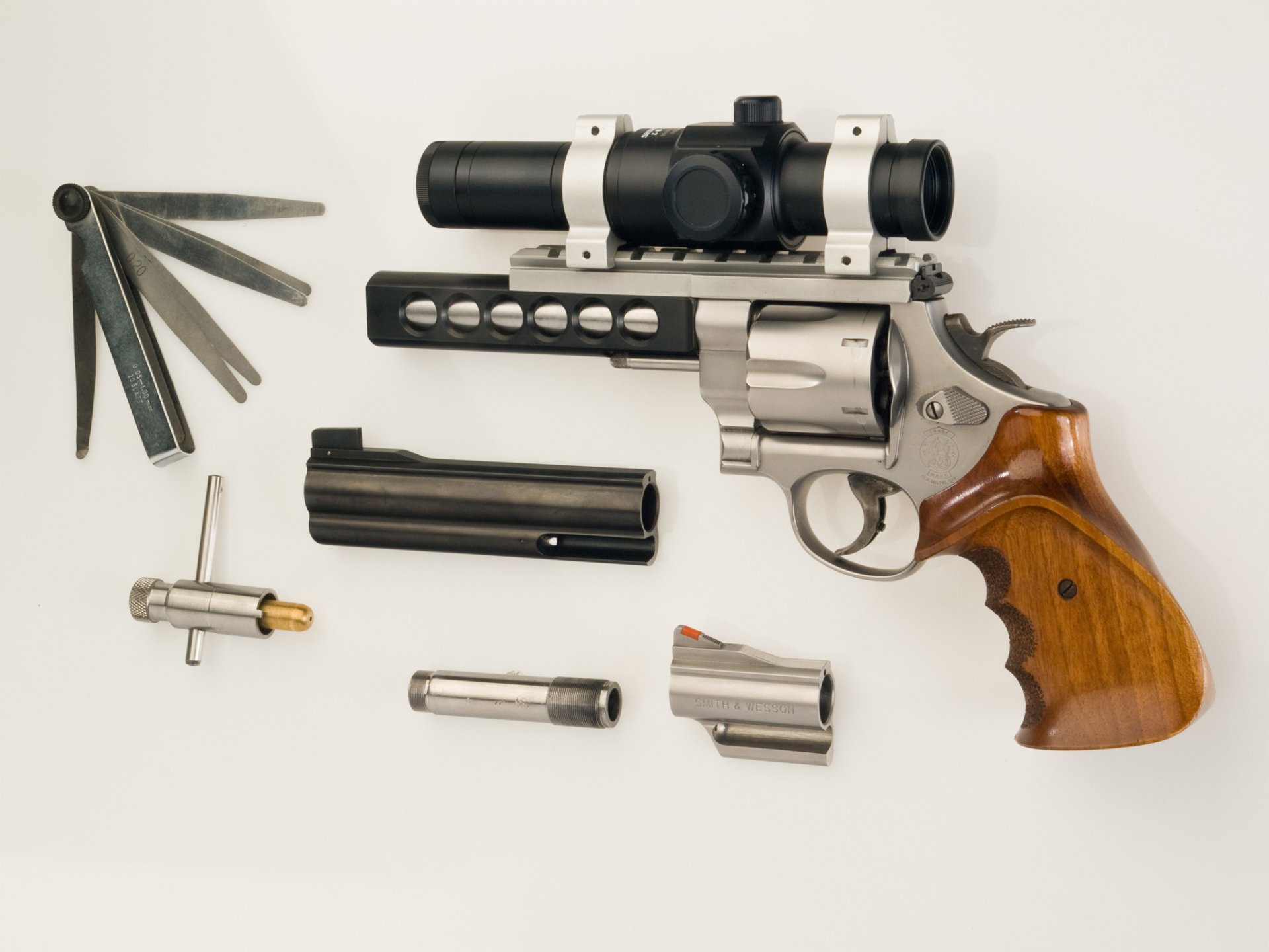 pistole düsen fass revolver optik