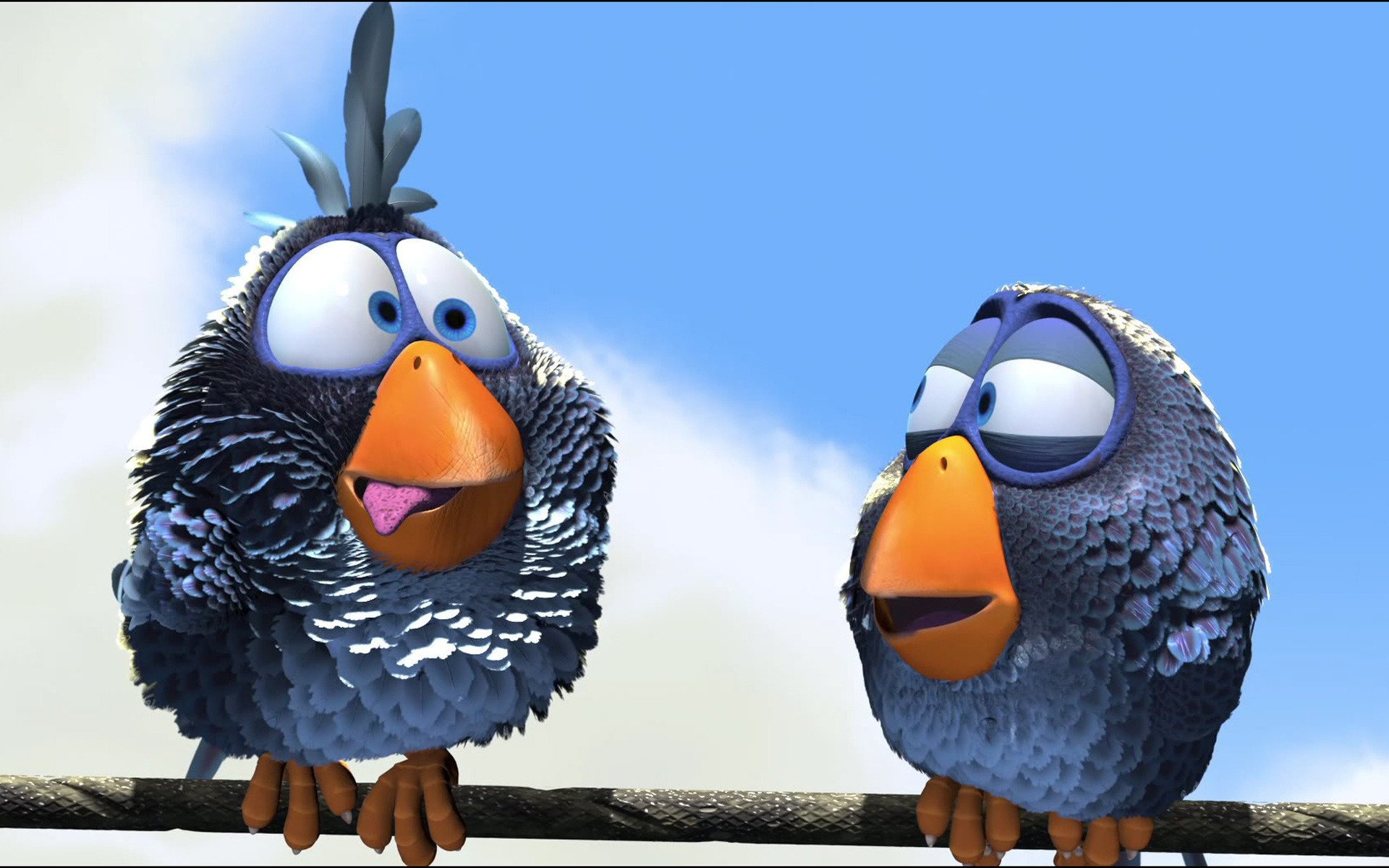 for the birds über vögel cartoon pixar schnabel zunge vögel vogel vogel spatzen spatz draht film