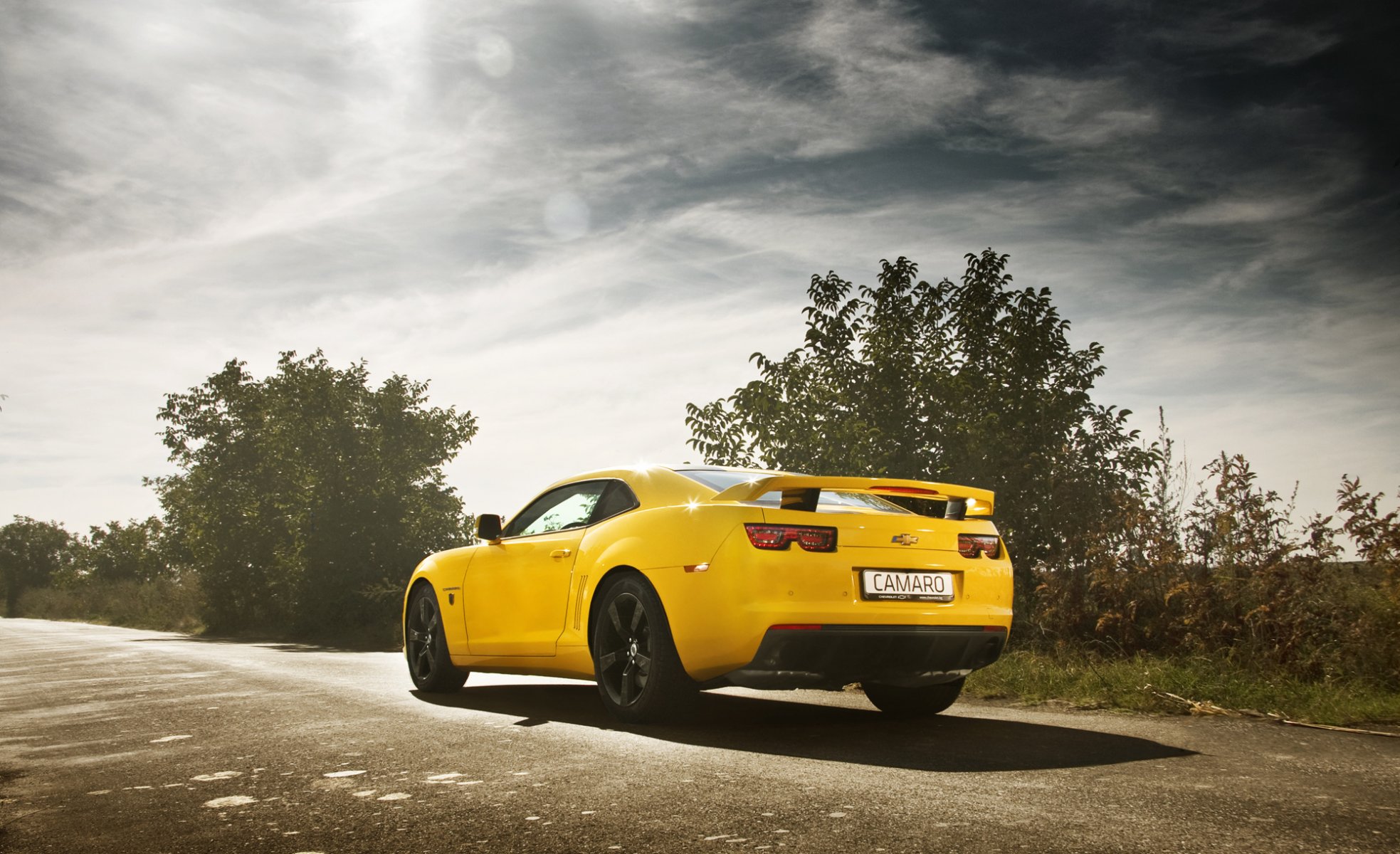 chevrolet camaro coche del músculo chevrolet camaro camino amarillo