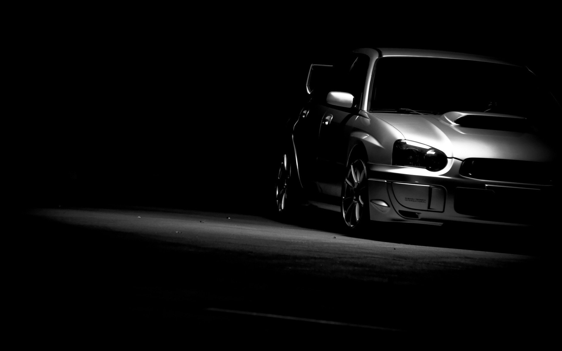 ubaru subaru impreza wrx sti impreza cars black background black and white auto photo auto wallpaper cars auto wallpapers passenger cars transport auto motor transport