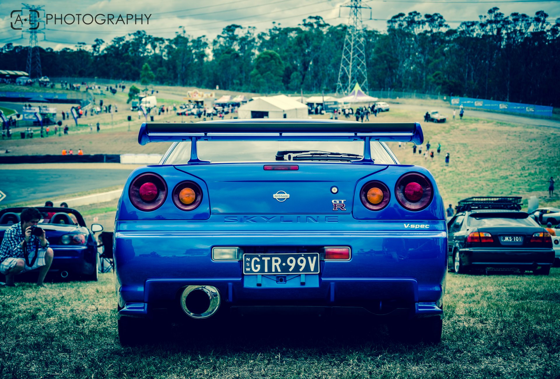 nissan nissan skyline skyline r34 gtp auto auto blau