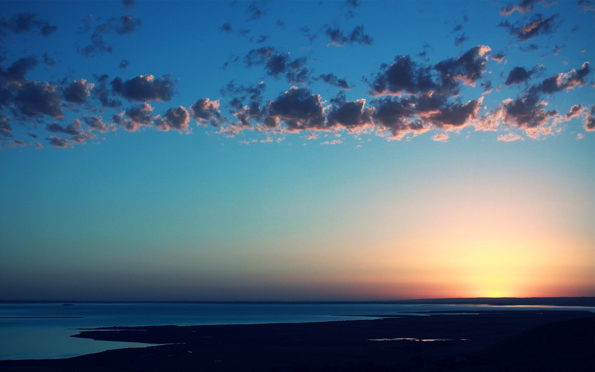 cielo puesta de sol nubes sol color mar agua espacio distancia horizonte paisaje