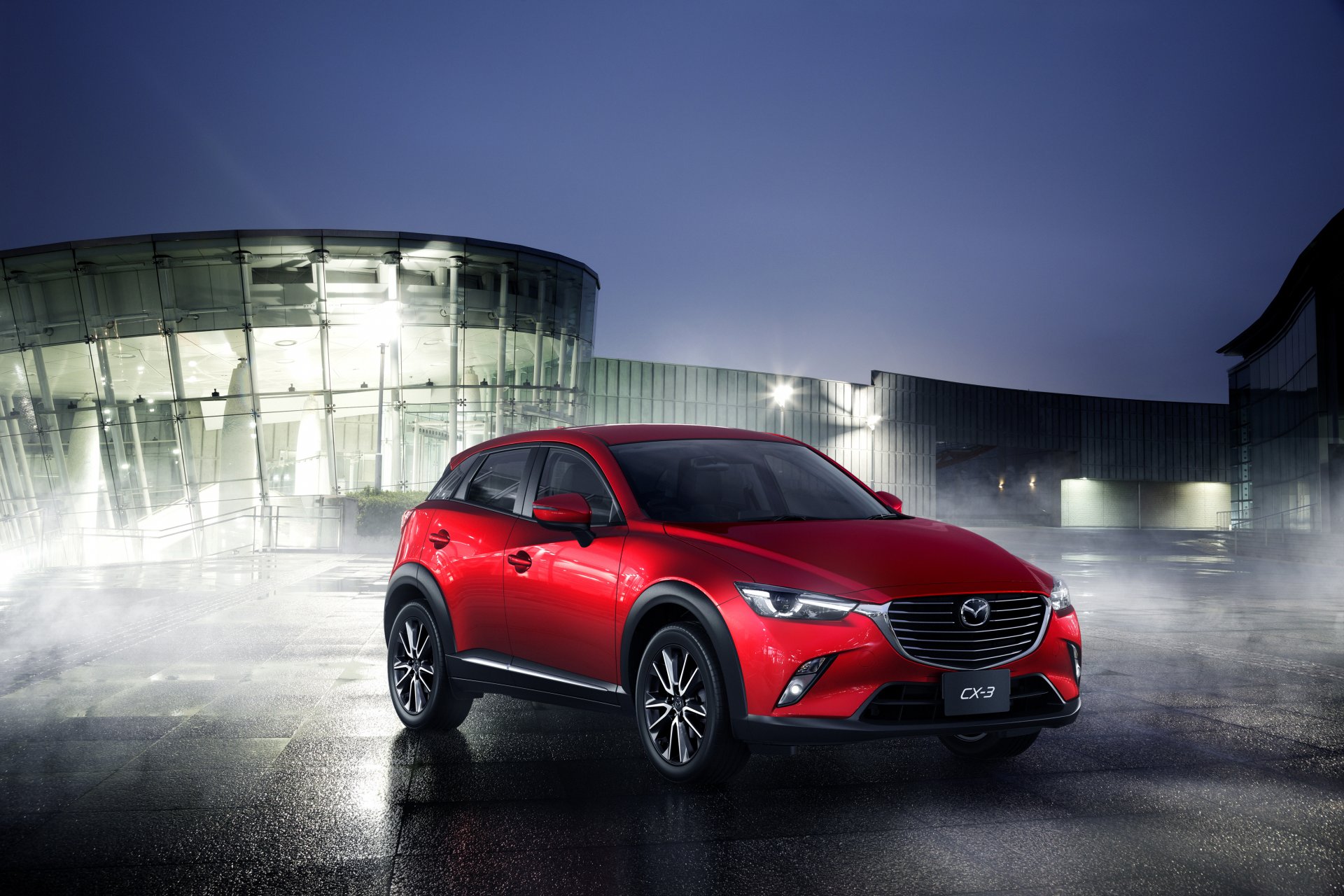 mazda mazda 2015 cx-3 czerwony metaliczny samochód zdjęcie