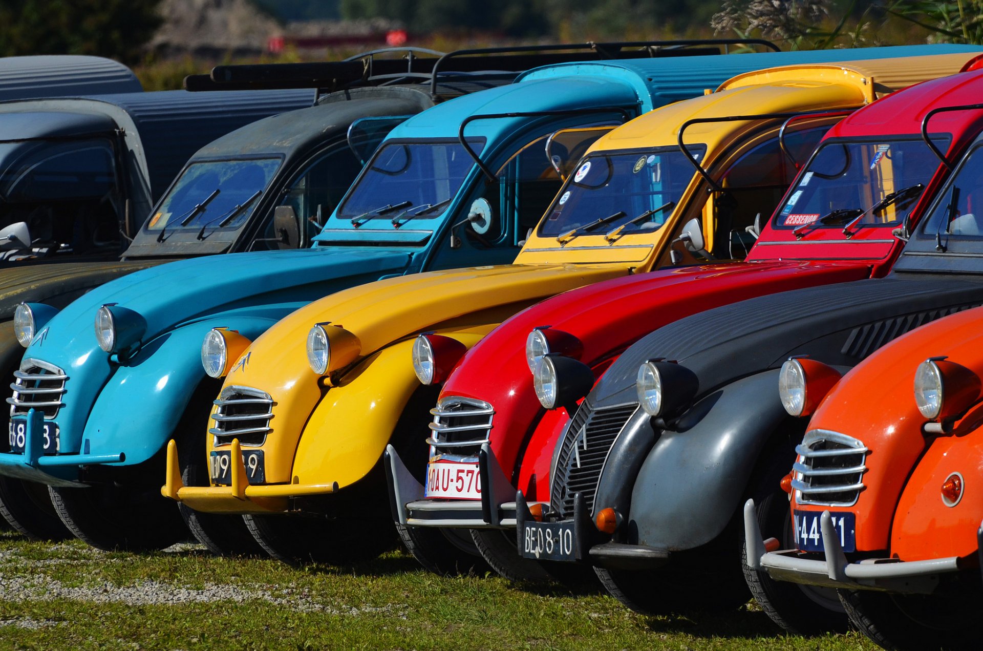 citroen 2cv strecke retro farbe farbe scheinwerfer ausstellung