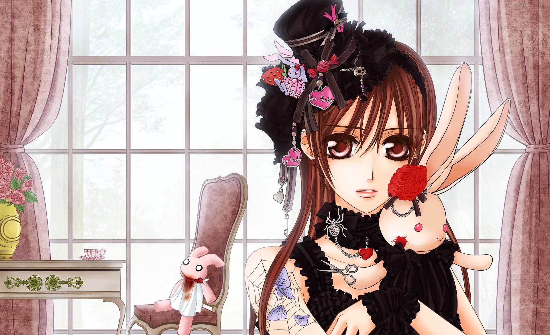 vampire knight rabbits toys roses girl