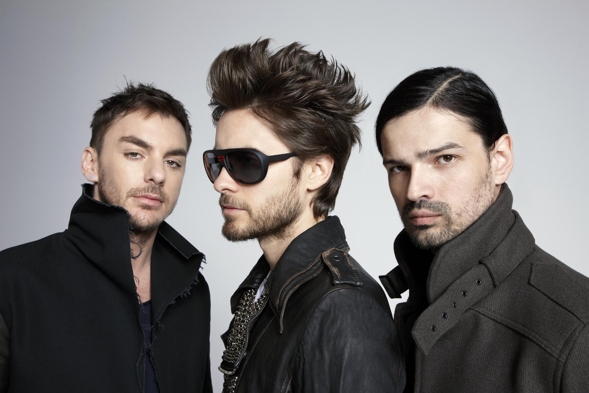 barbes 30 seconds to mars jared leto jared leto hommes collectif trio lunettes fond poils mal rasé