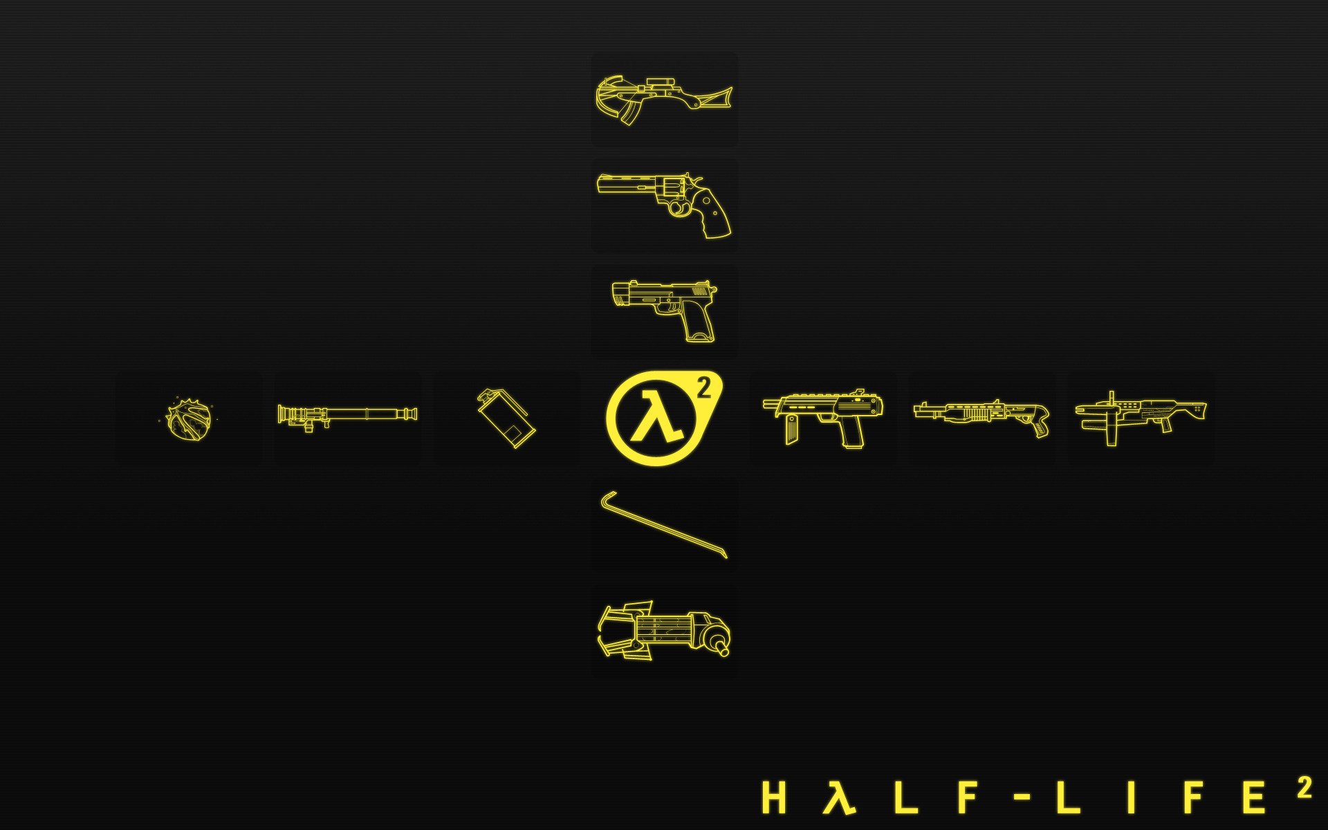 half-life 2 minimalism arsenal logo weapons texture drawings anime