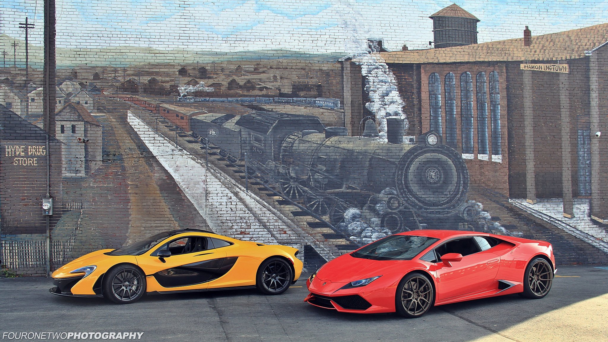 mclaren p1 lamborghini huracan wall picture train steam engine