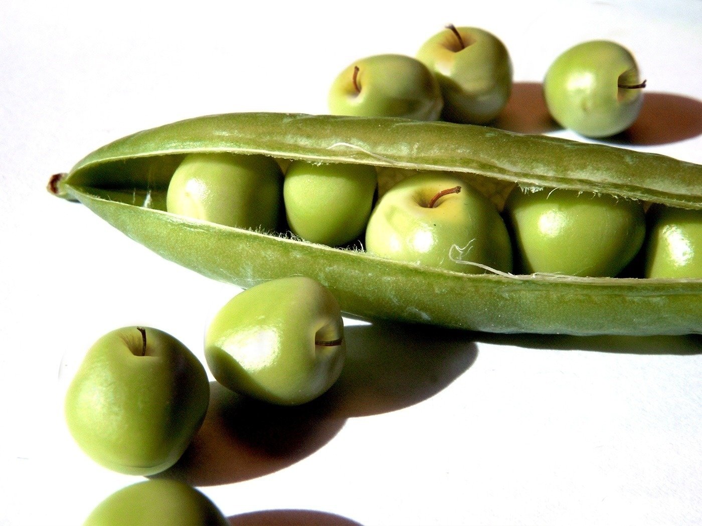 weiß essen hintergrund grün pod äpfel früchte