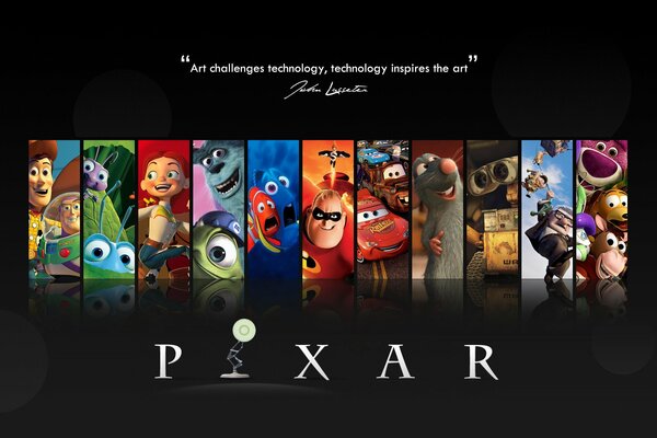 Sortierte Cartoons von pixar Graben