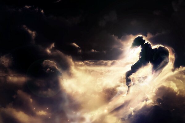 Fantasy Karinka. An angel in the sky