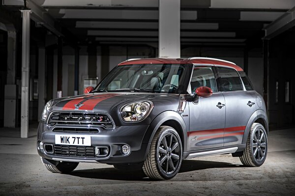 MINI brand car in the underground parking