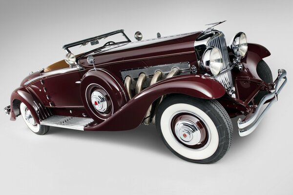 Pintura descapotable Burdeos 1935, duesenberg, j 530/2563